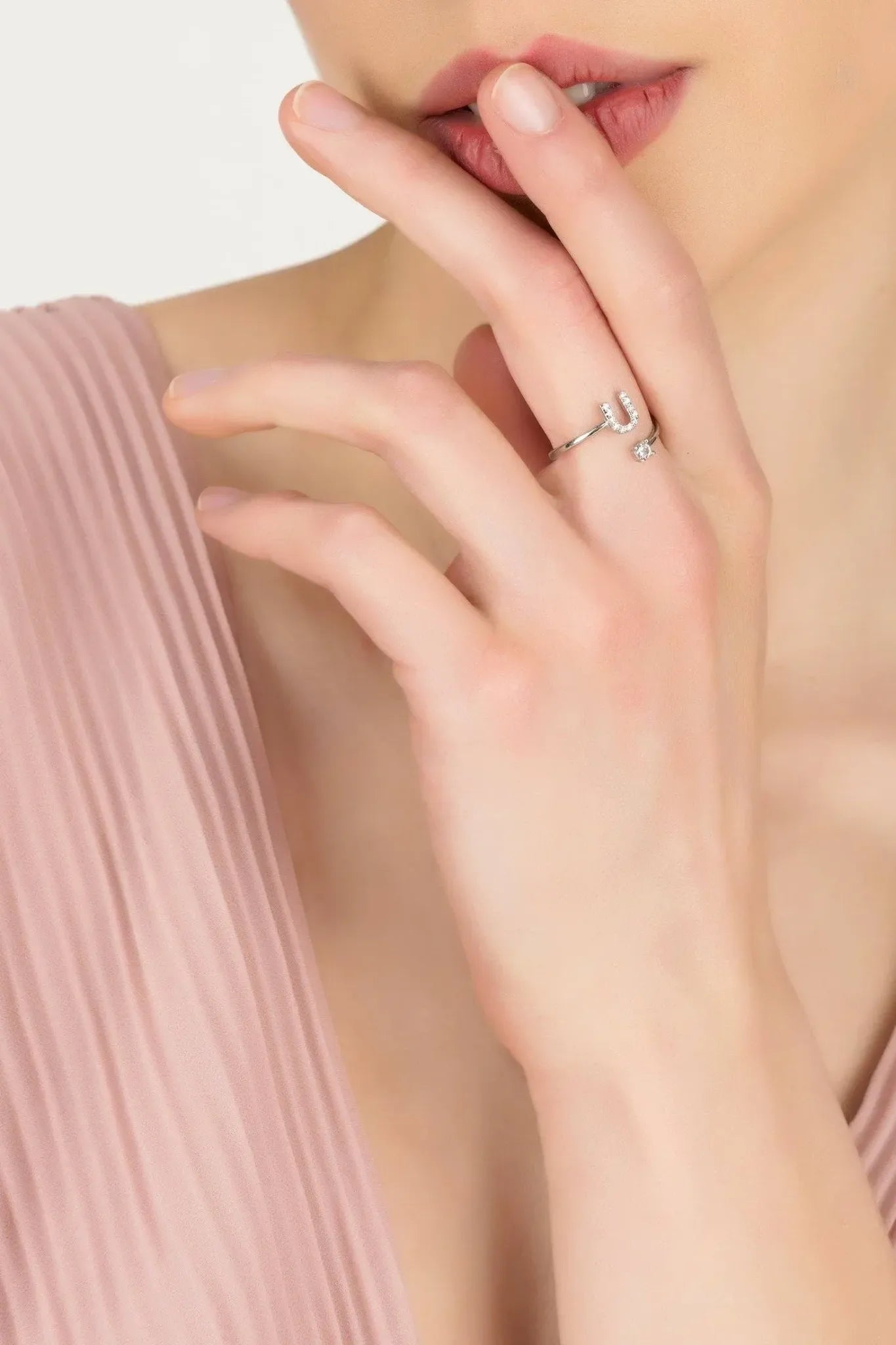 Initial Ring Silver U - LATELITA Rings