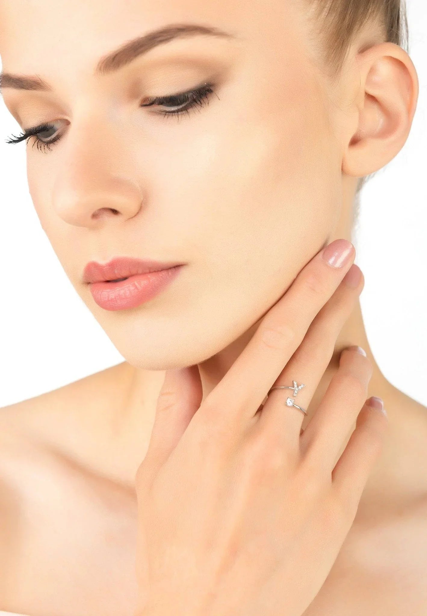 Initial Ring Silver Y - LATELITA Rings