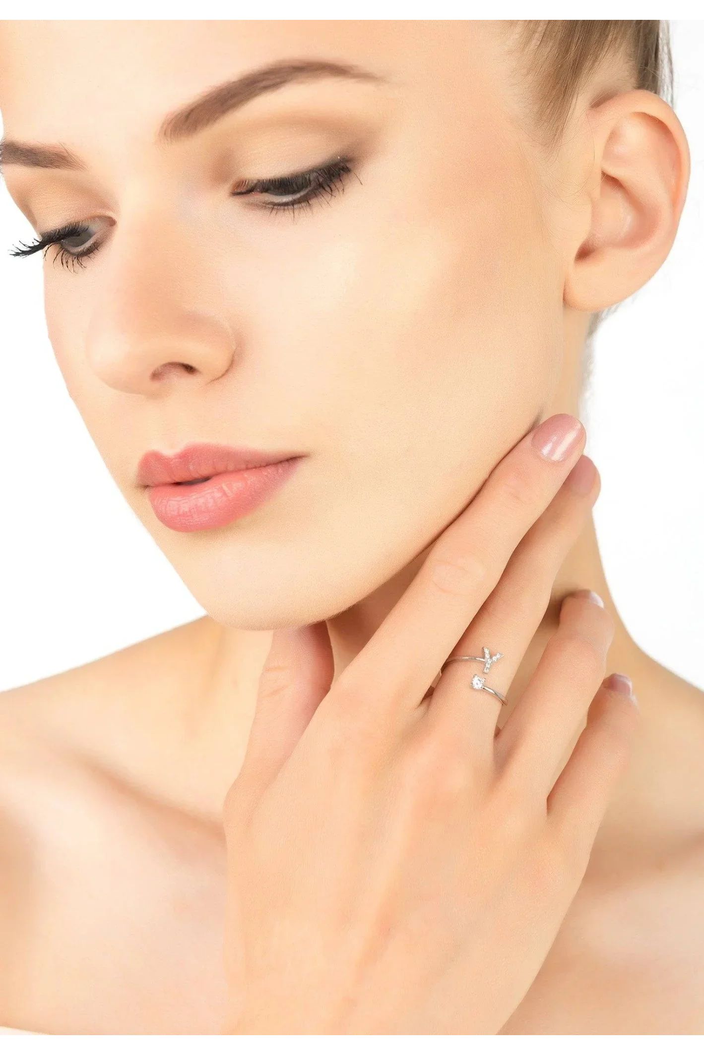 Initial Ring Silver Y - LATELITA Rings