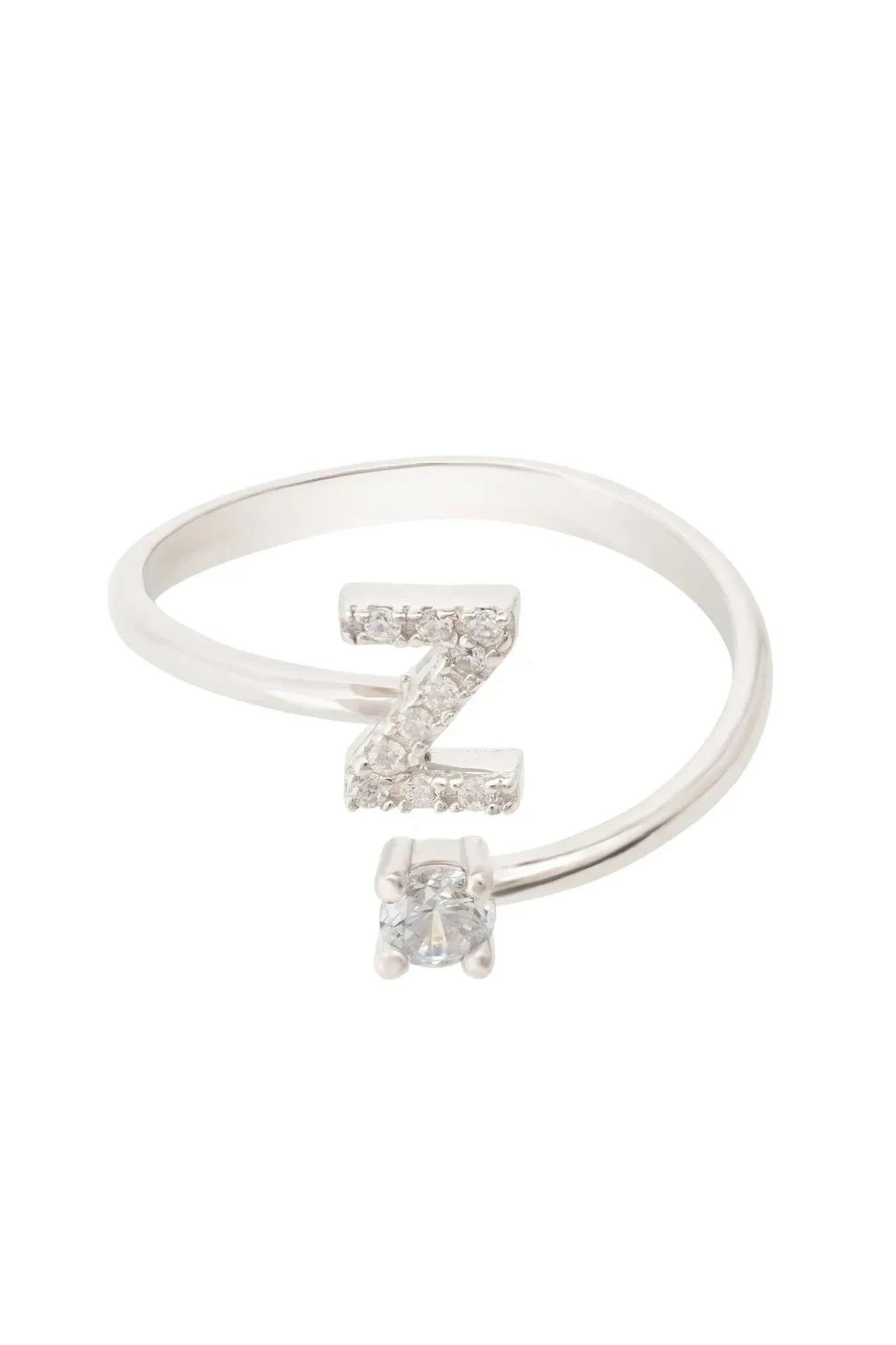 Initial Ring Silver Z - LATELITA Rings