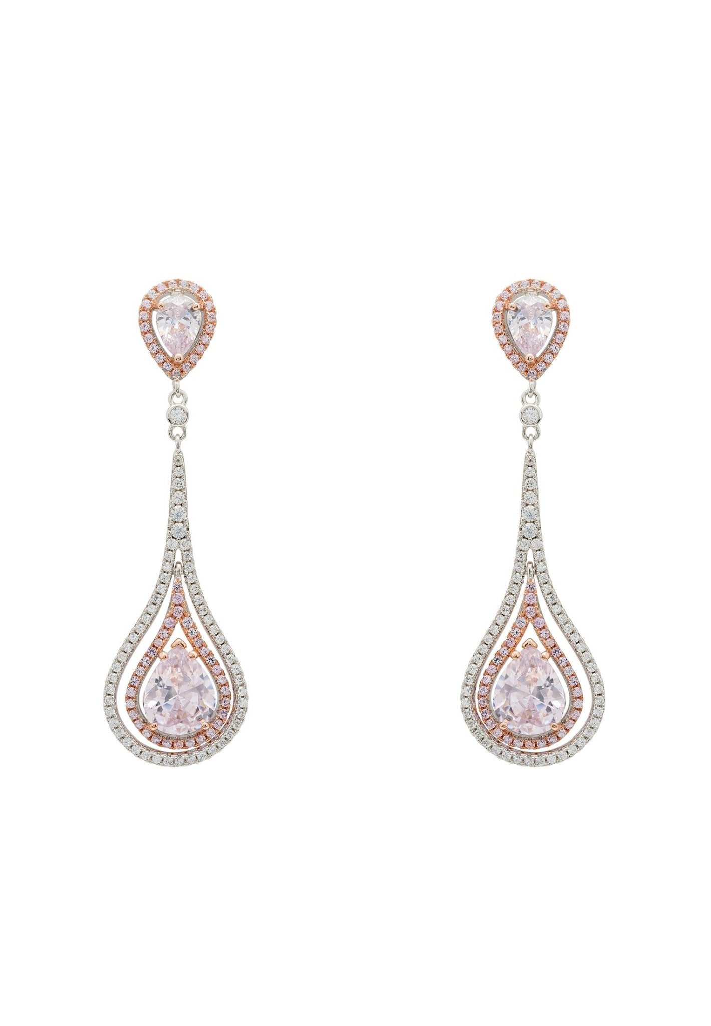 Lady Jane Pendulum Drop Earrings Silver