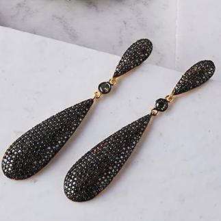 Latelita Long Drop Earrings Emerald Green Cz - LATELITA Earrings