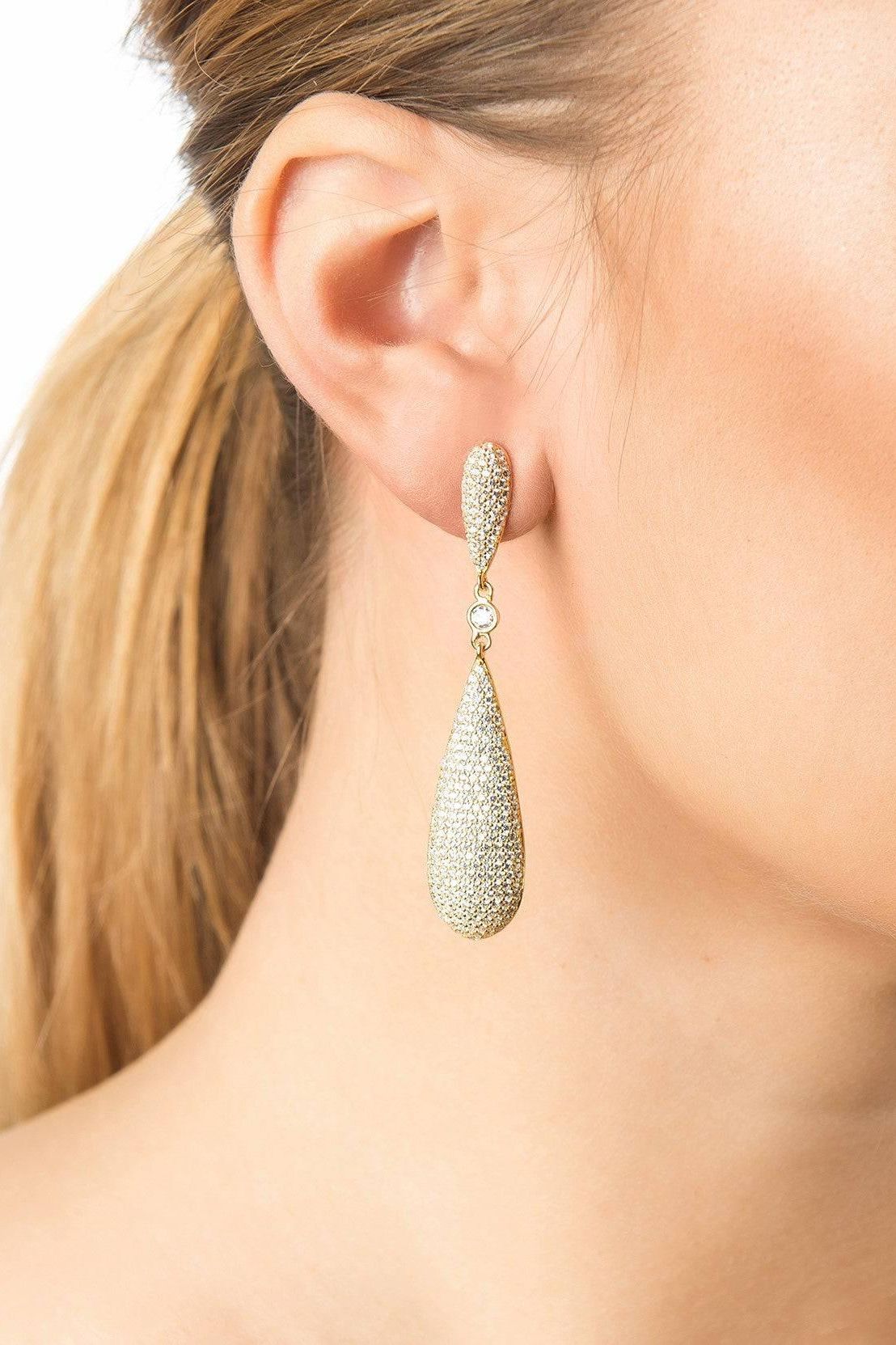 Latelita Long Drop Earrings Gold - LATELITA Earrings