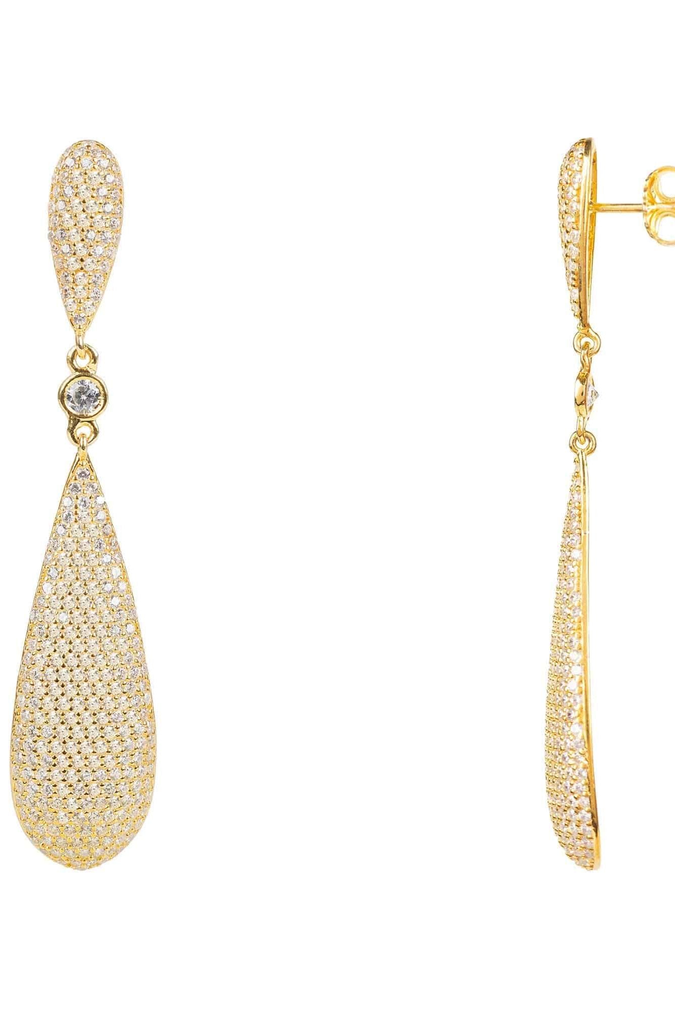 Latelita Long Drop Earrings Gold - LATELITA Earrings