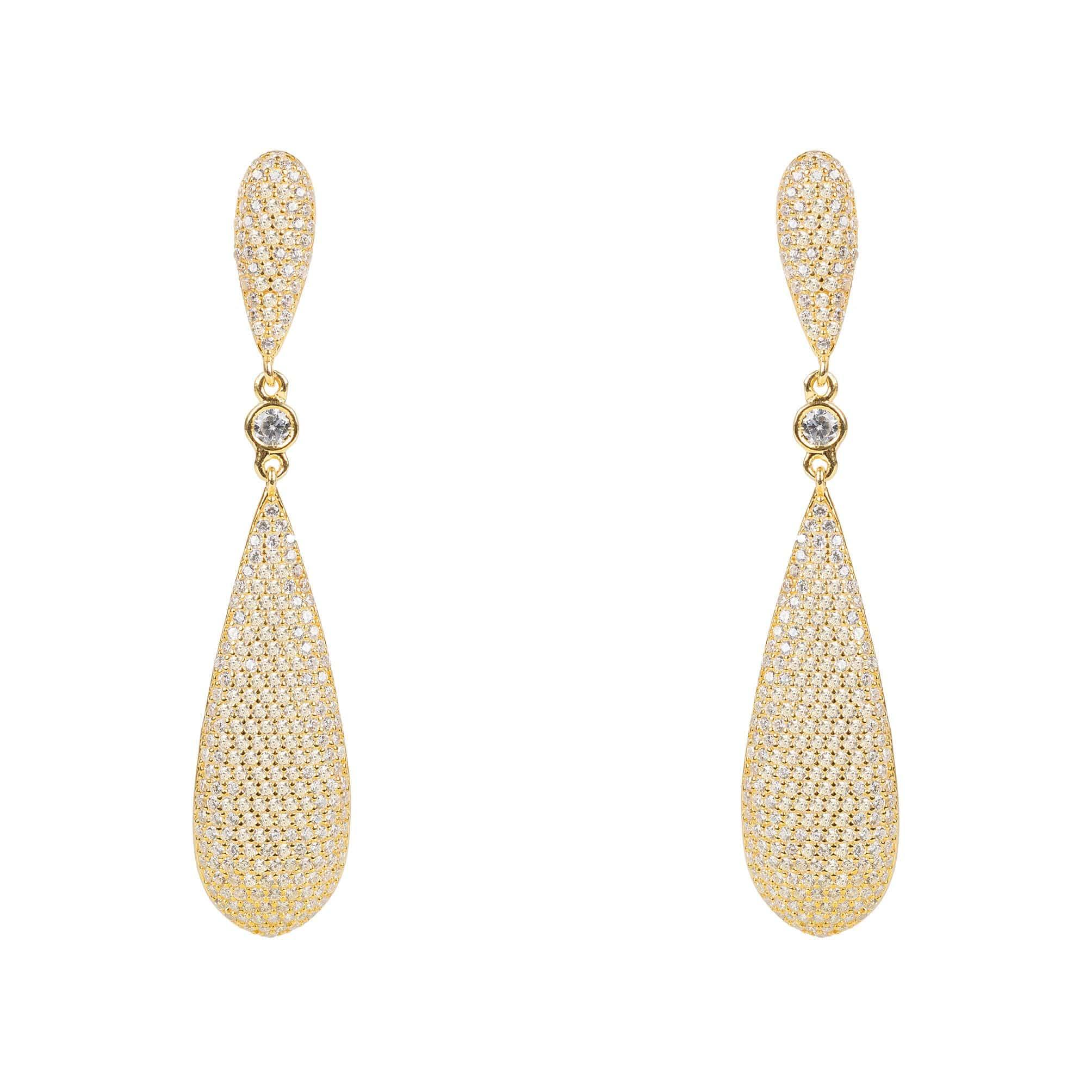 Latelita Long Drop Earrings Gold - LATELITA Earrings