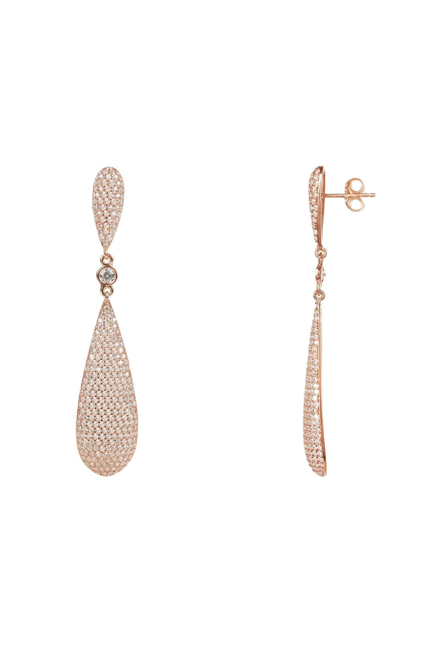 Latelita Long Drop Earrings Rosegold - LATELITA Earrings