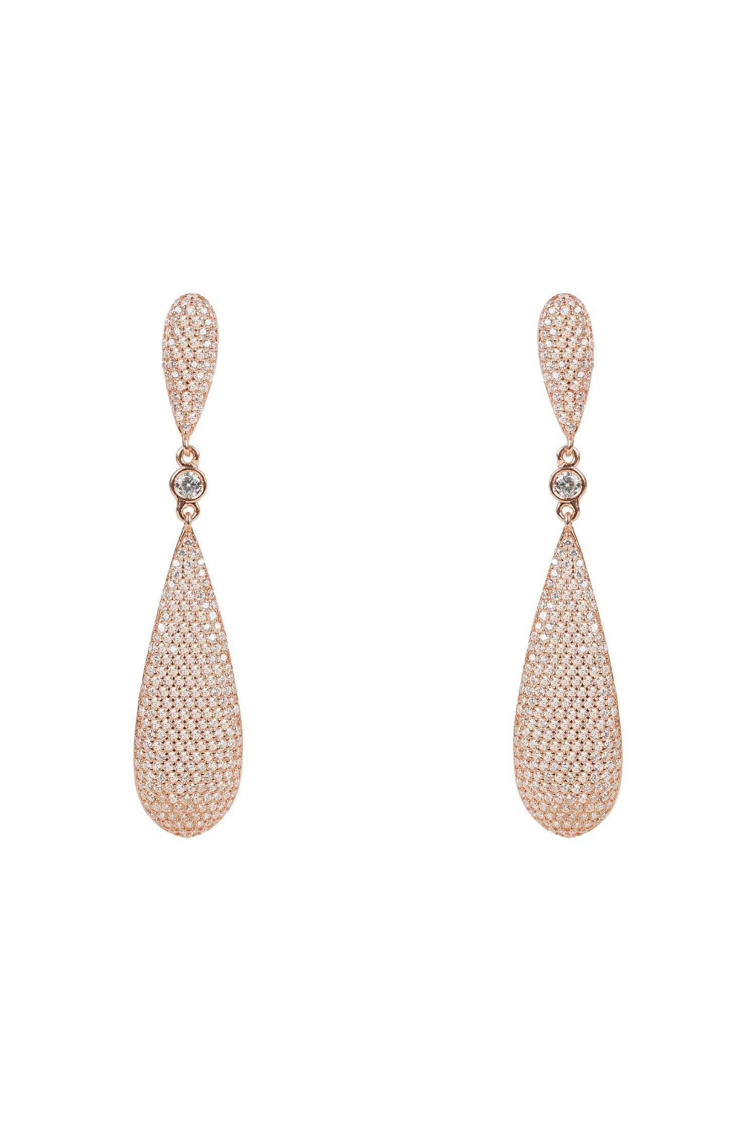 Latelita Long Drop Earrings Rosegold - LATELITA Earrings