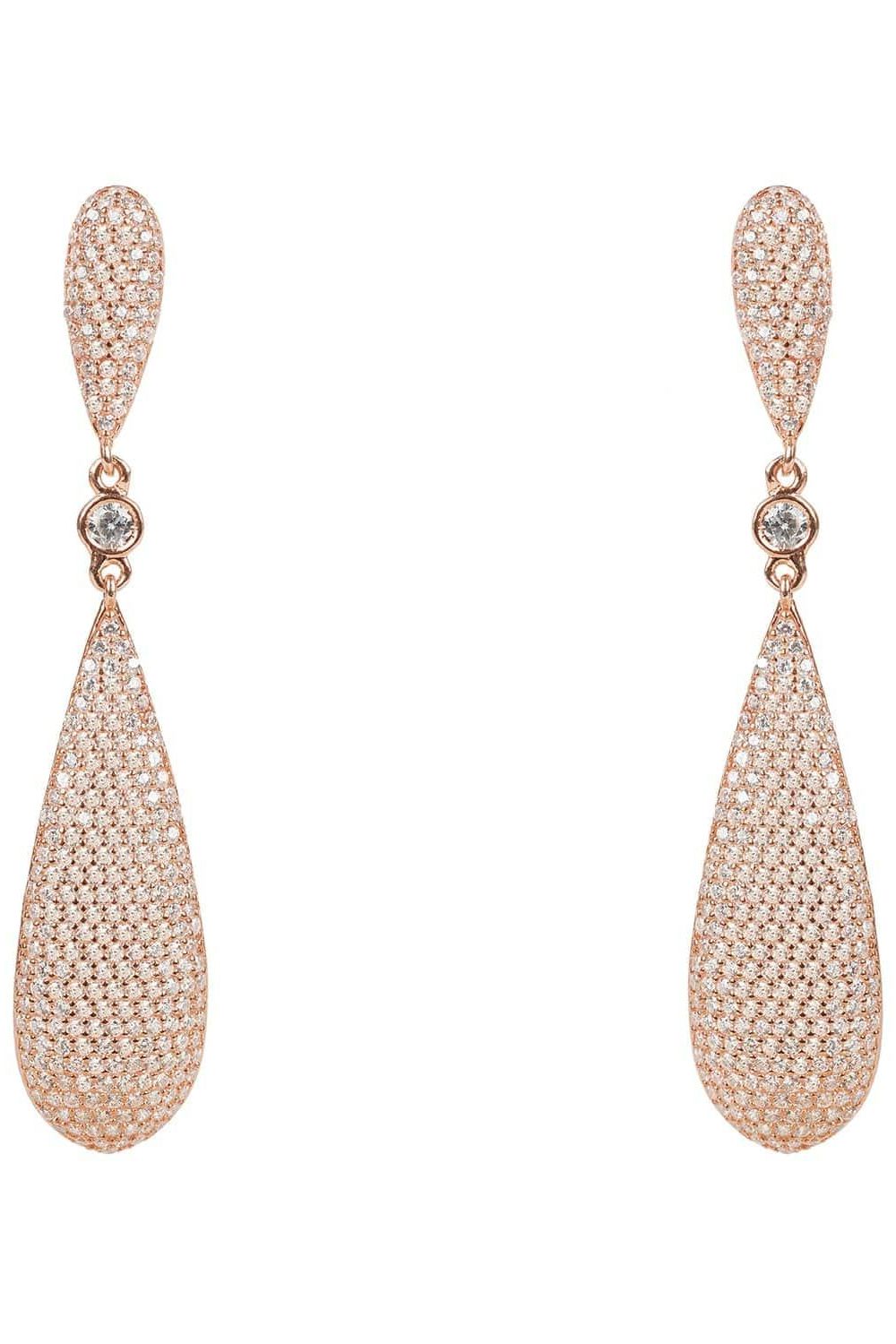 Latelita Long Drop Earrings Rosegold - LATELITA Earrings