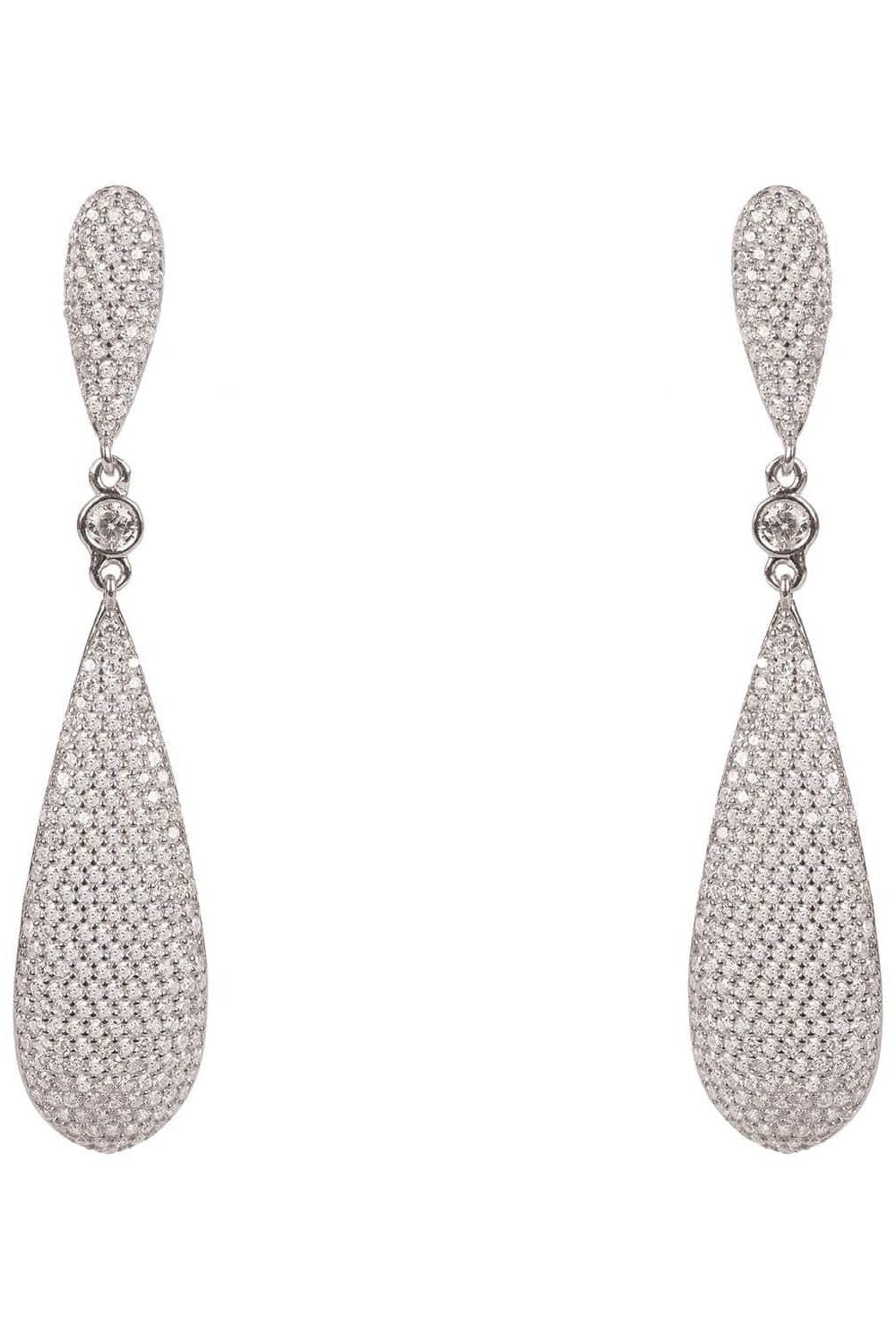 Latelita Long Drop Earrings Silver - LATELITA Earrings
