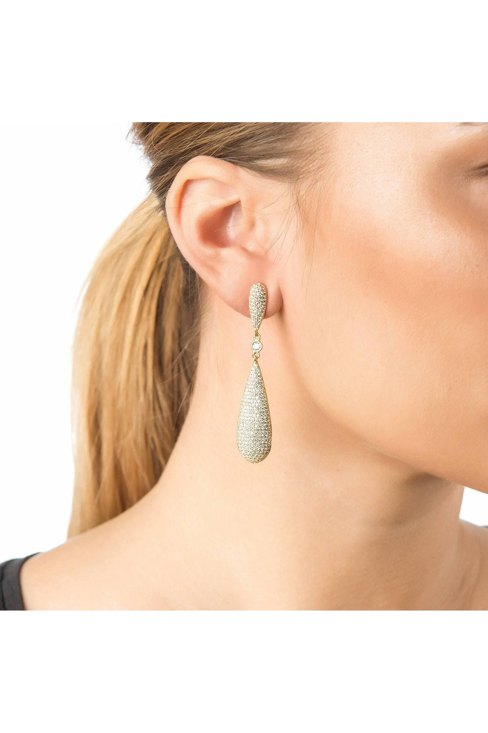 Latelita Long Drop Earrings Silver - LATELITA Earrings