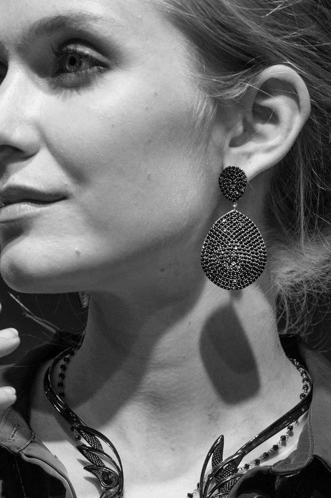 Monte Carlo Earrings Gold Emerald Zircon - LATELITA Earrings