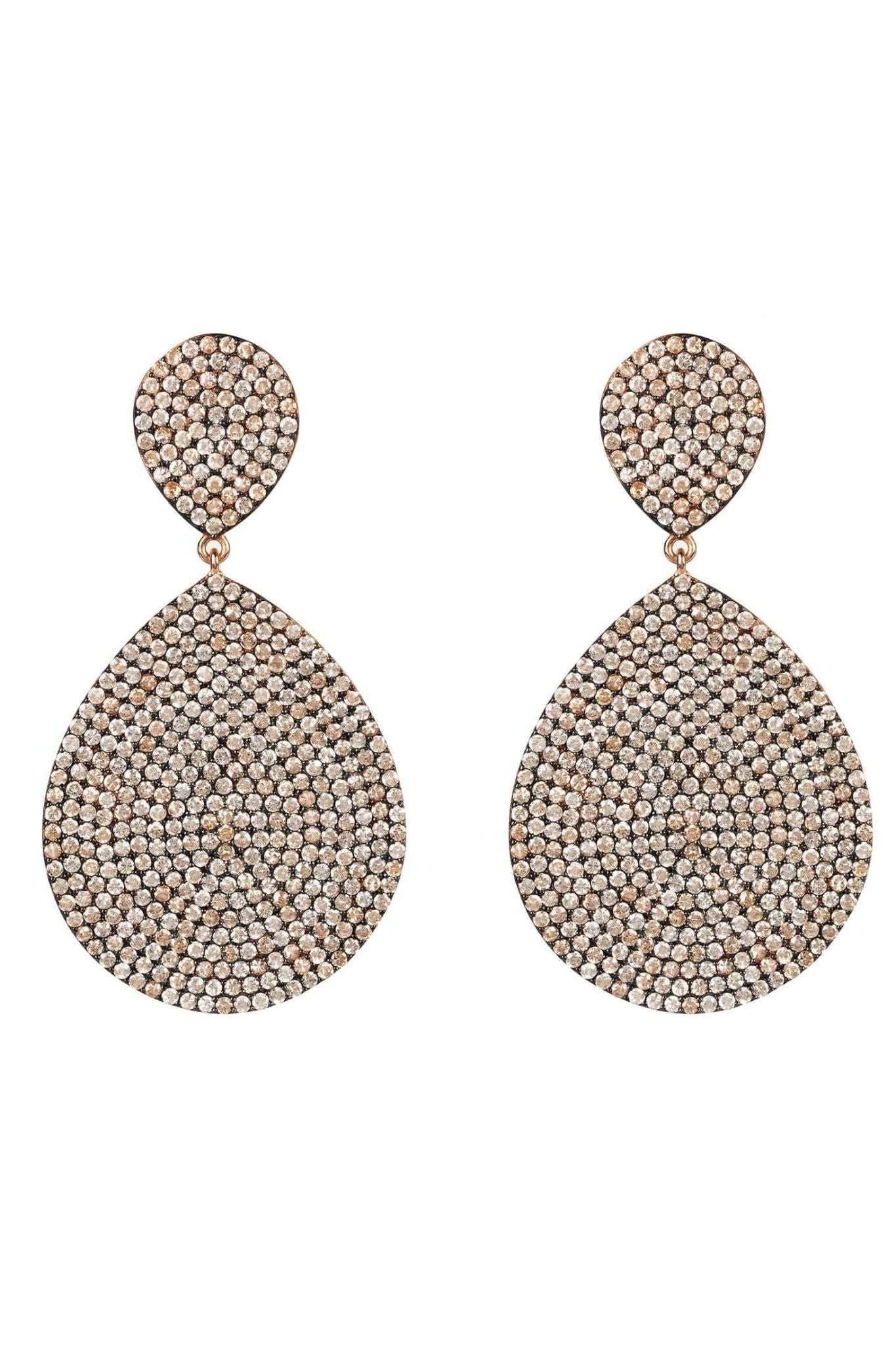 Monte Carlo Earrings Rosegold Champagne - LATELITA Earrings