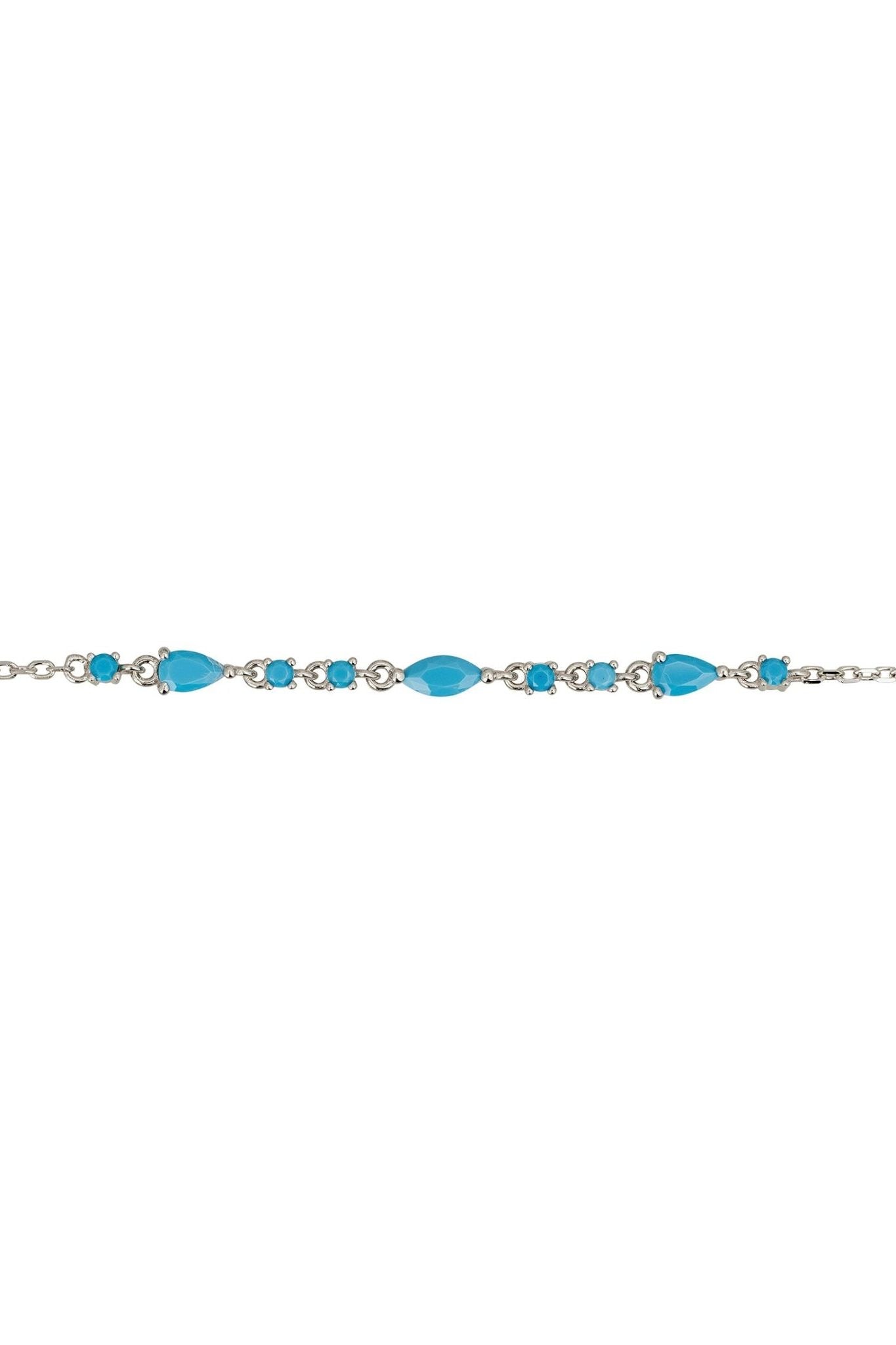 Olivia Bracelet Turquoise Silver - LATELITA Bracelets
