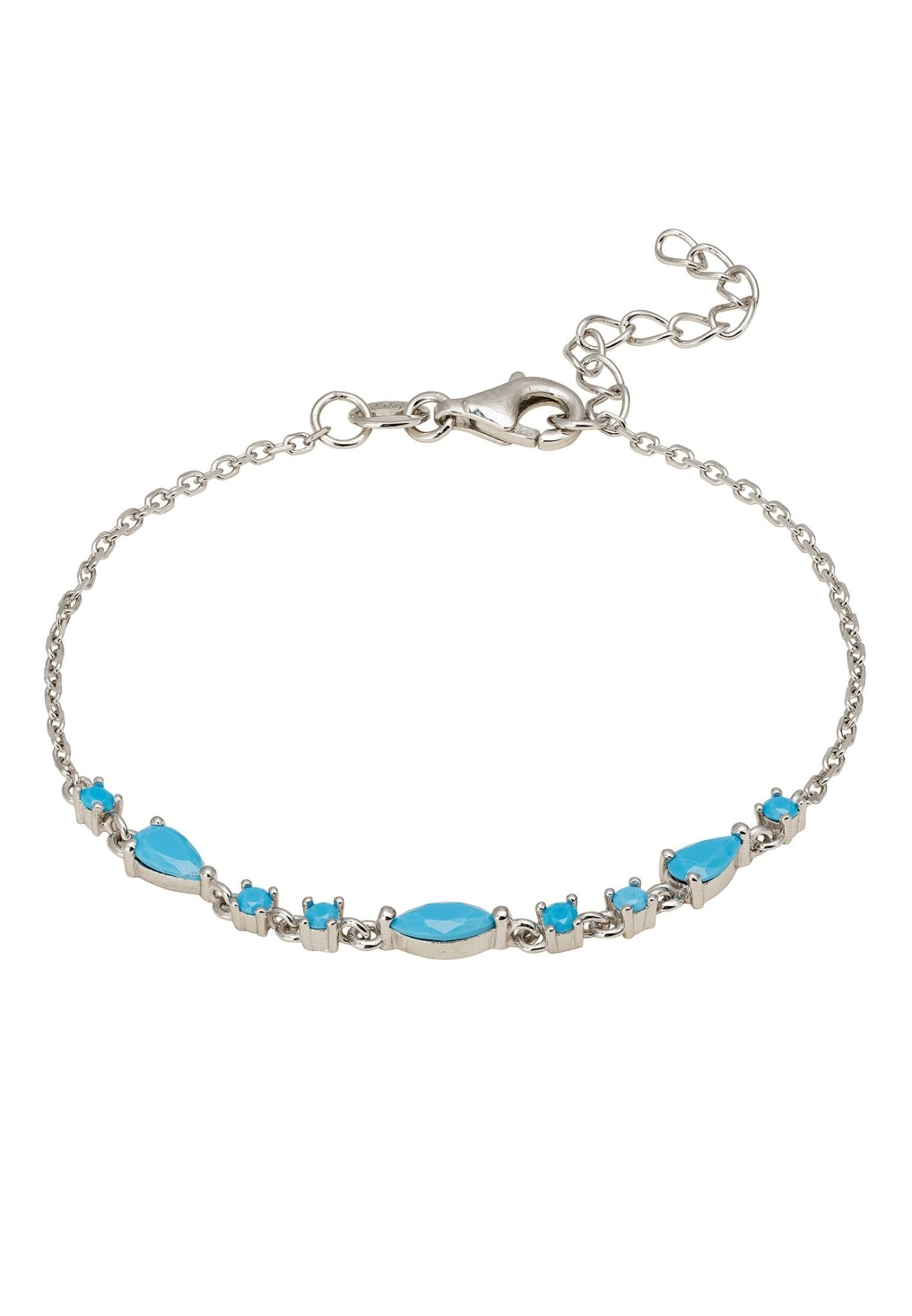 Olivia Bracelet Turquoise Silver - LATELITA Bracelets