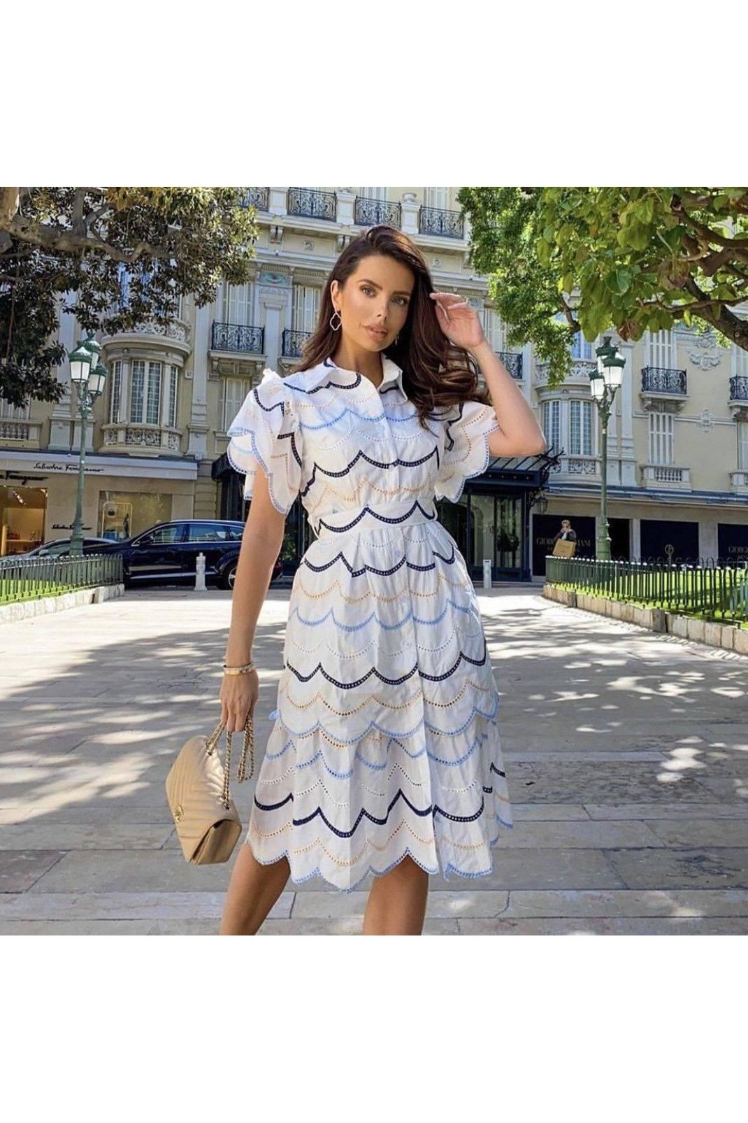 Open Clover Large Drop Earrings White Cz Rosegold - LATELITA Earrings