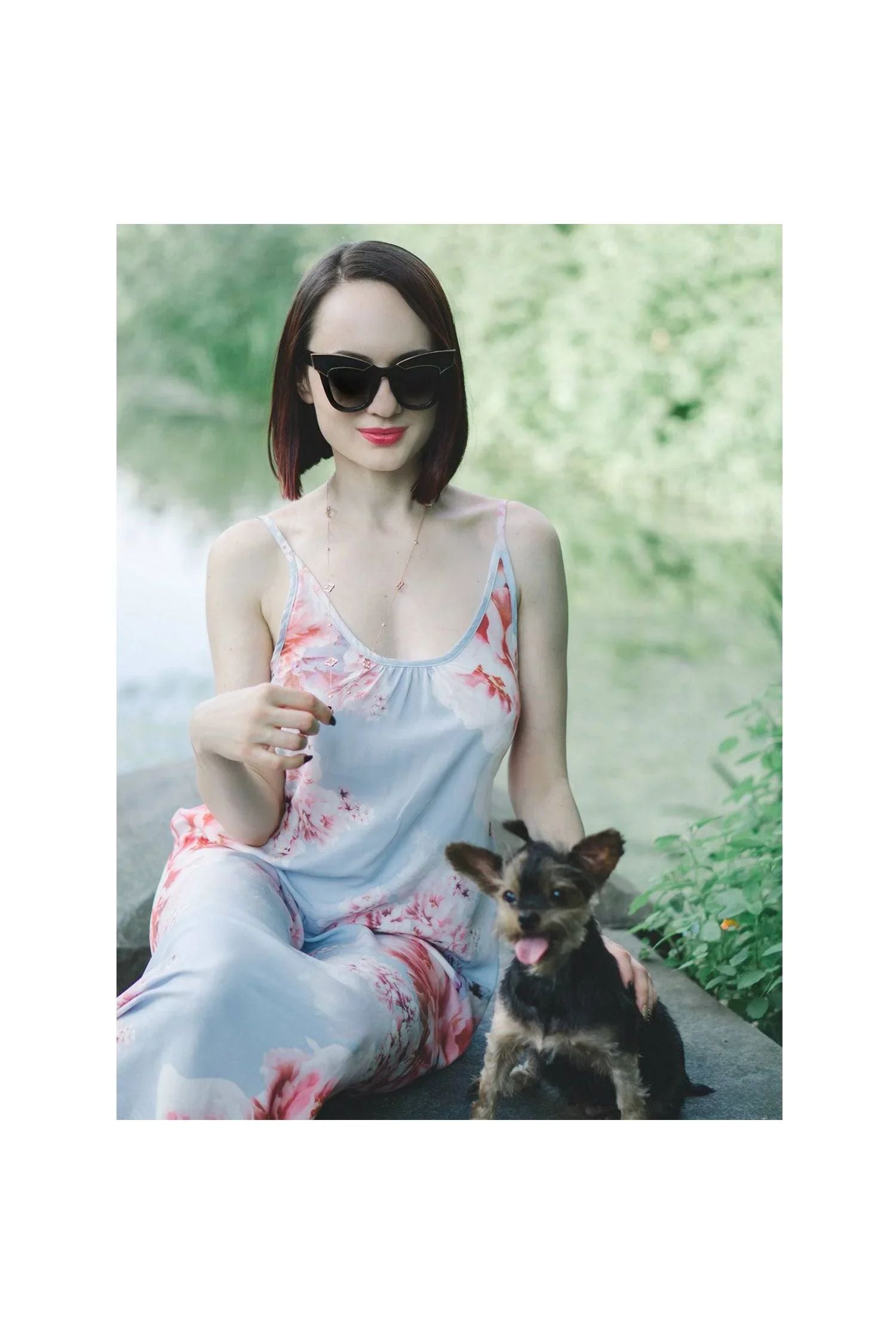 Open Clover Long Necklace Rosegold - LATELITA Necklaces