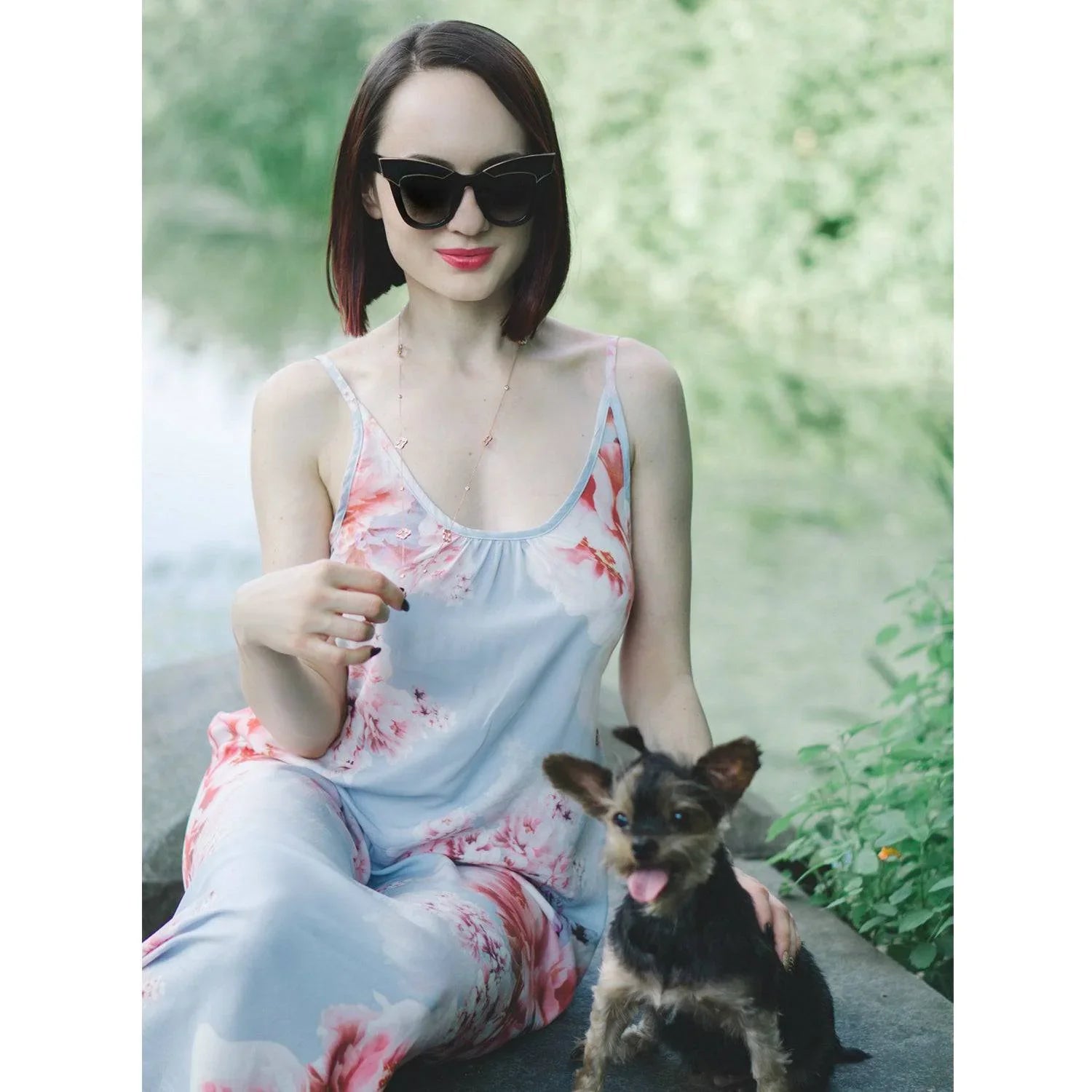 Open Clover Long Necklace Rosegold - LATELITA Necklaces