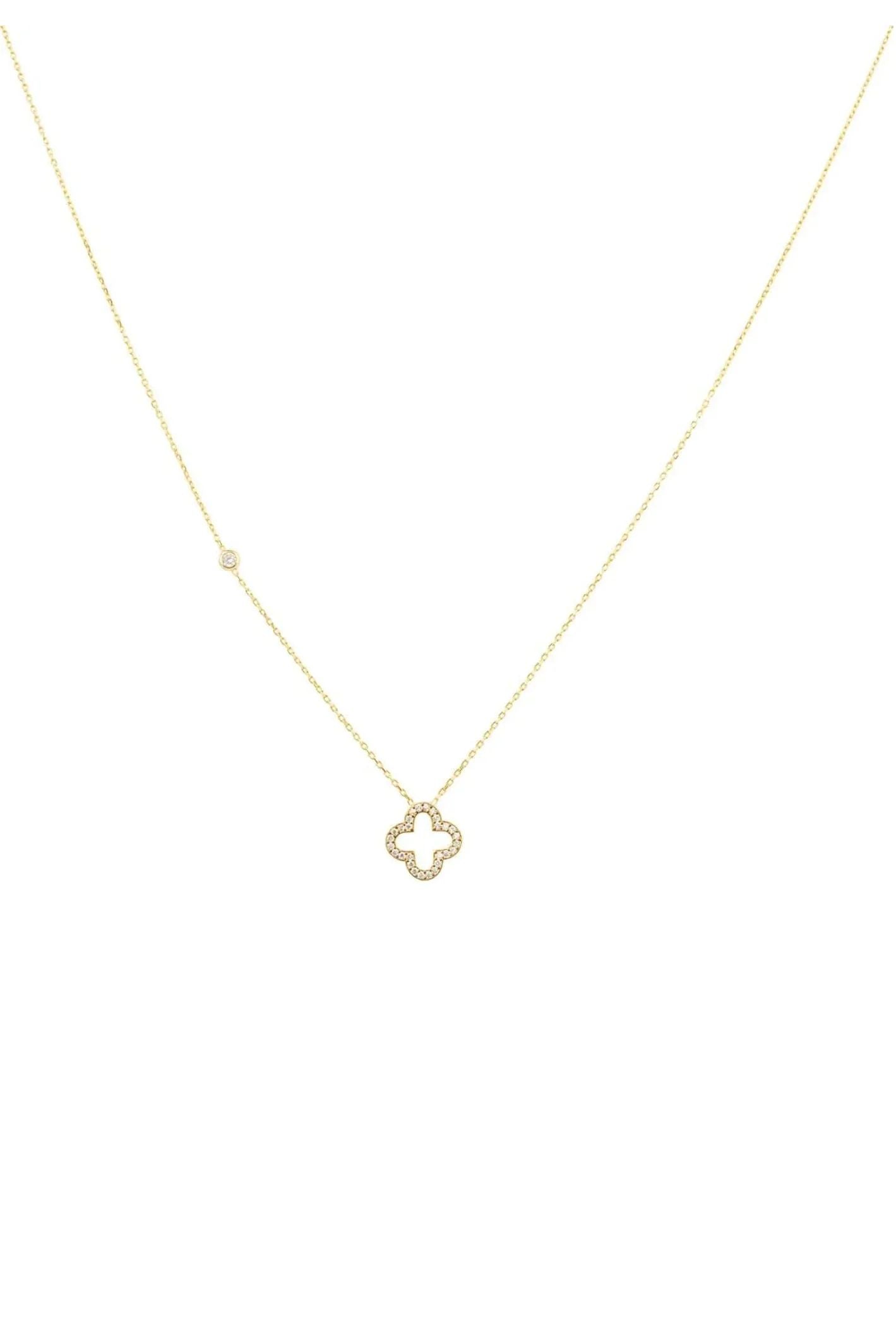 Open Clover Pendant Necklace - LATELITA Necklaces
