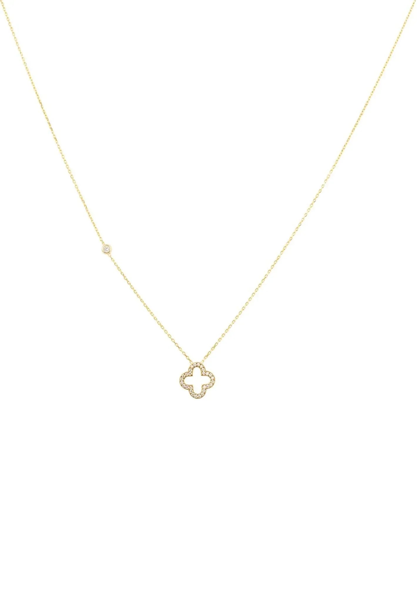 Open Clover Pendant Necklace - LATELITA Necklaces