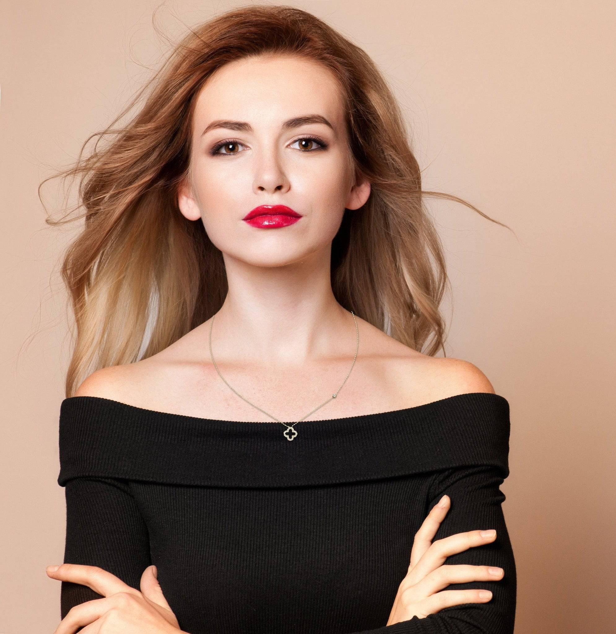 Open Clover Pendant Necklace - LATELITA Necklaces