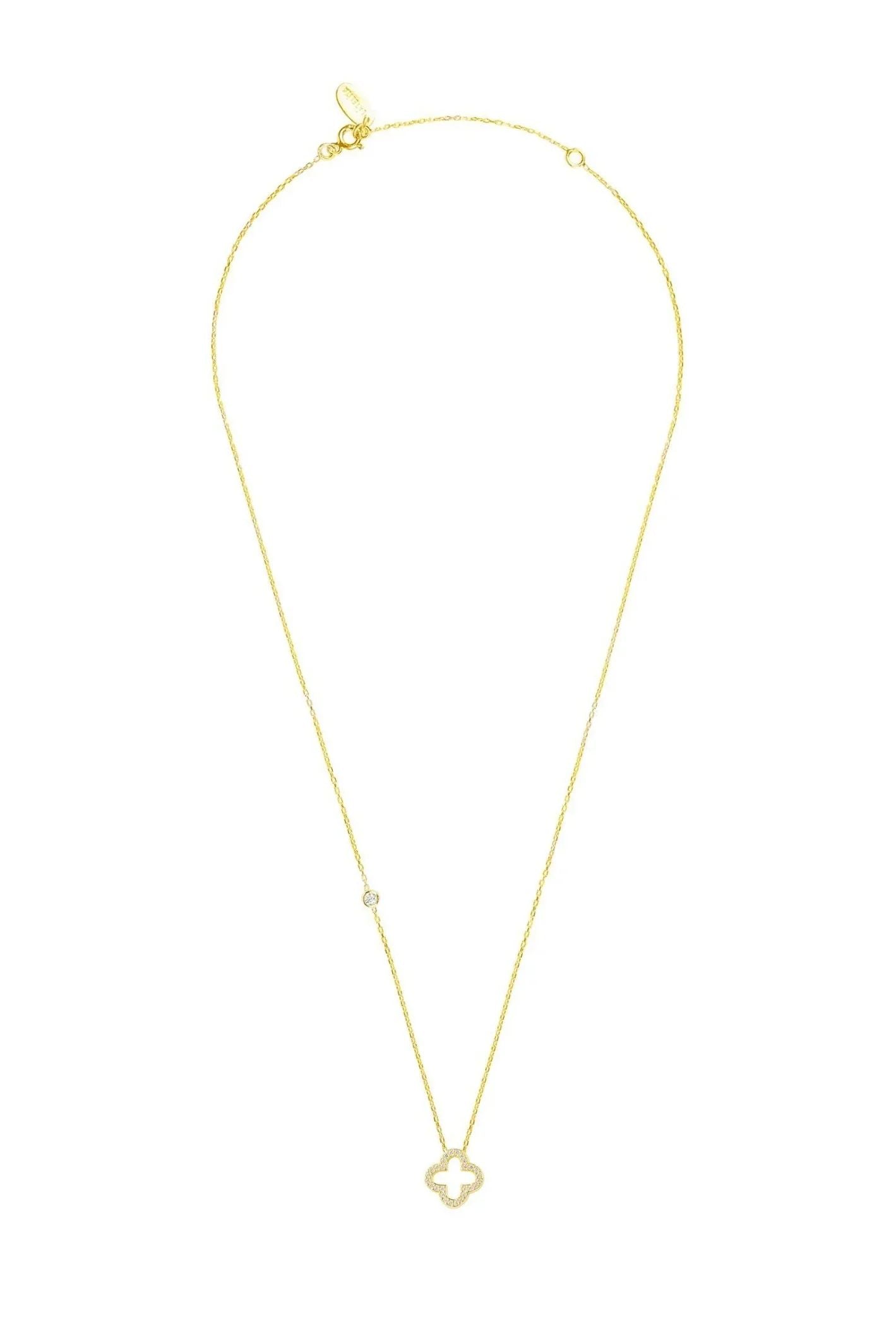 Open Clover Pendant Necklace - LATELITA Necklaces