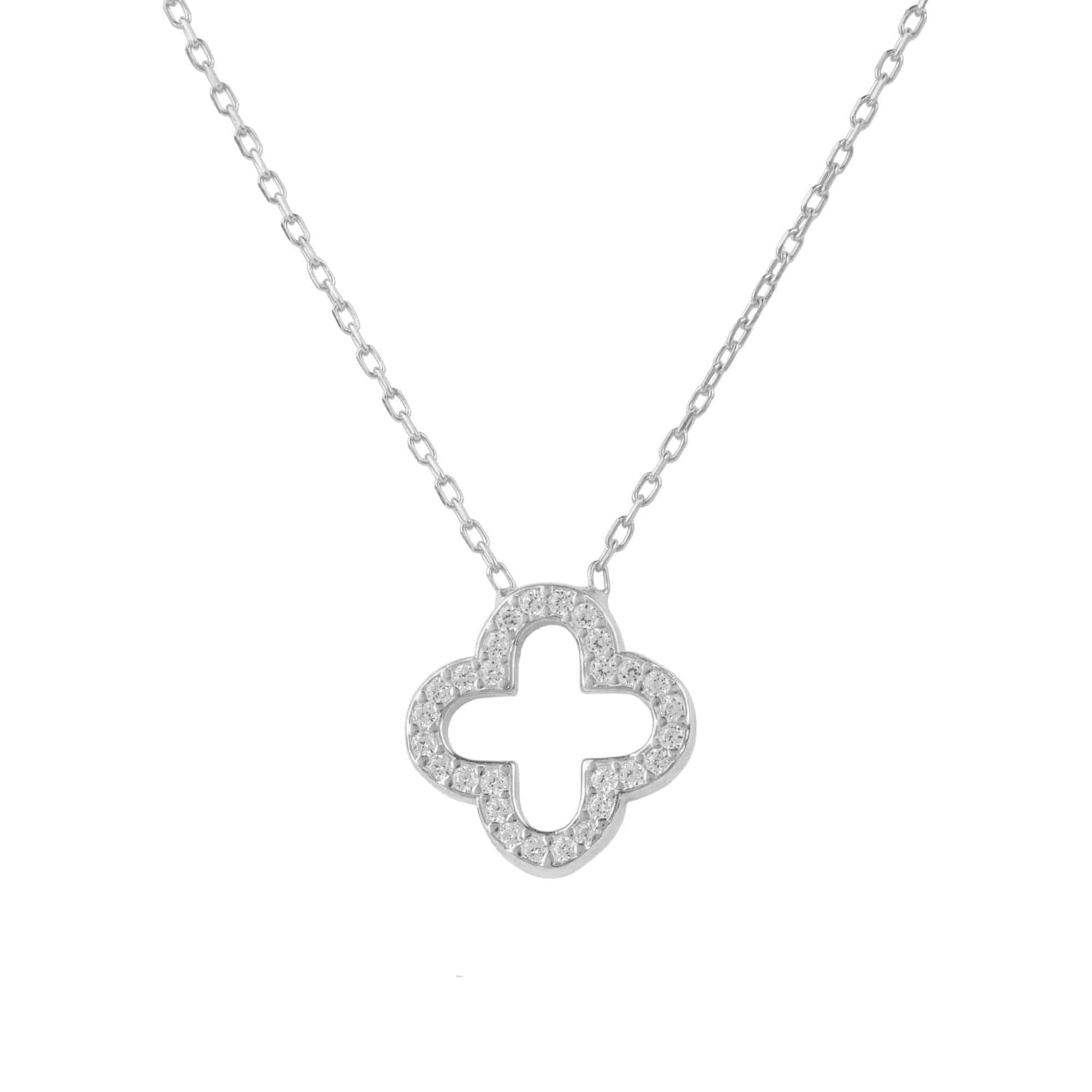 Open Clover Pendant Necklace - LATELITA Necklaces