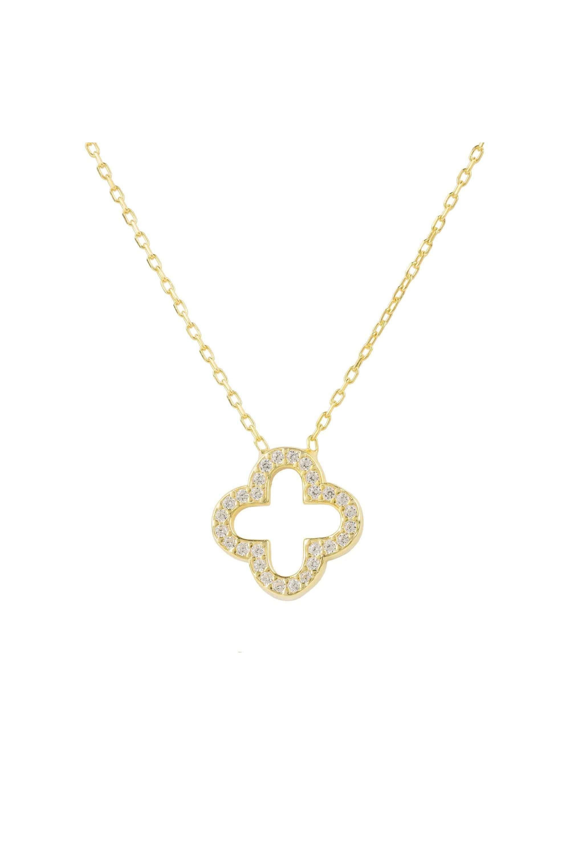 Open Clover Pendant Necklace - LATELITA Necklaces