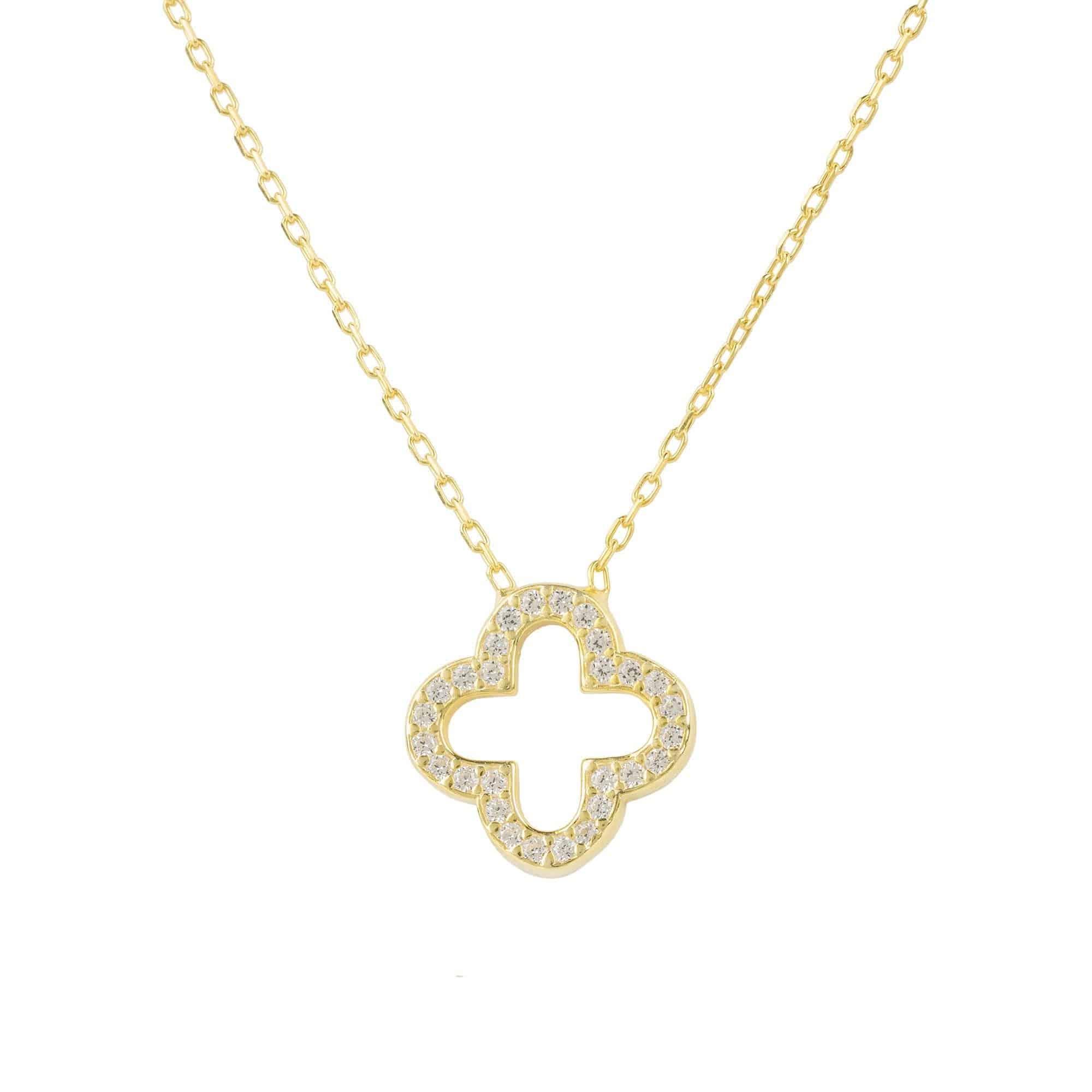 Open Clover Pendant Necklace - LATELITA Necklaces