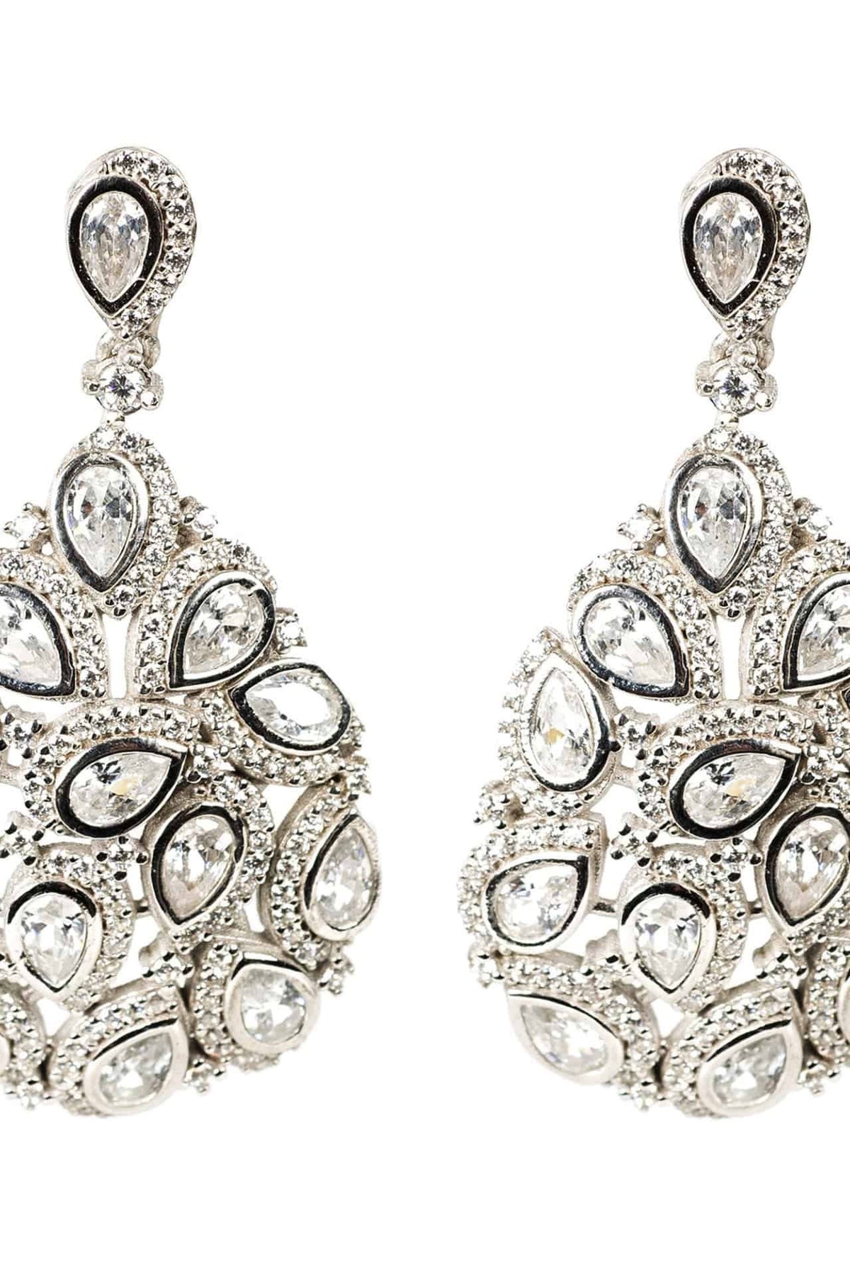 Peacock Earrings Silver - LATELITA Earrings