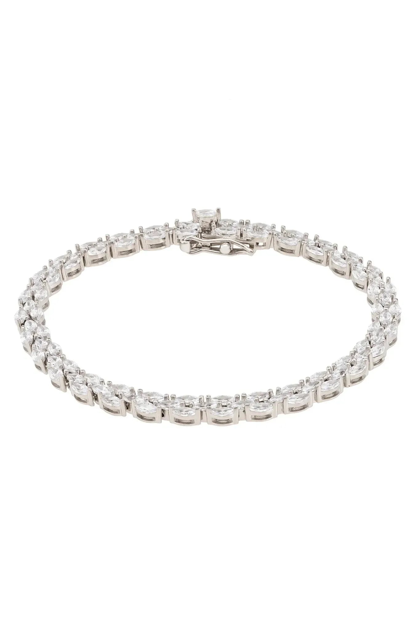 Petal Tennis Bracelet Small Silver - LATELITA Bracelets