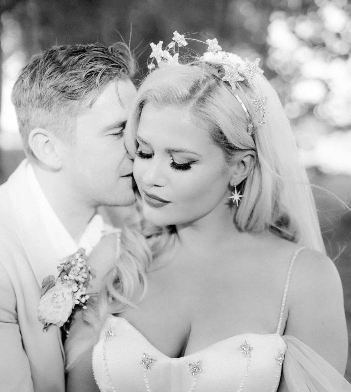 Petite Star Burst Drop Earrings Silver - LATELITA Earrings