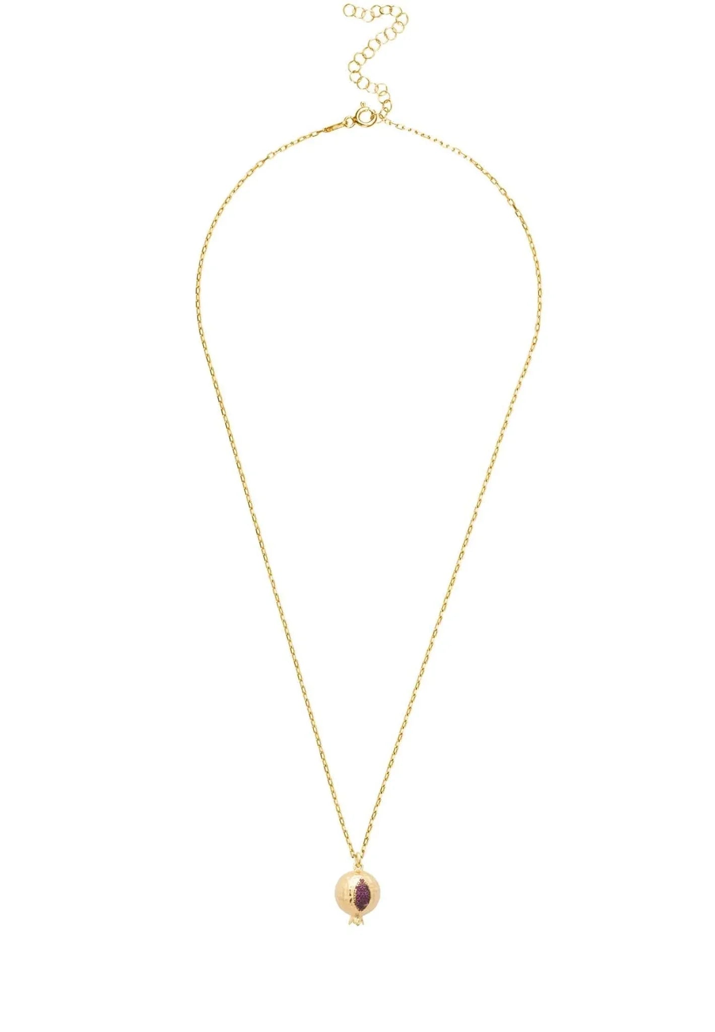 Pomegranate Charm Necklace Gold - LATELITA Necklaces