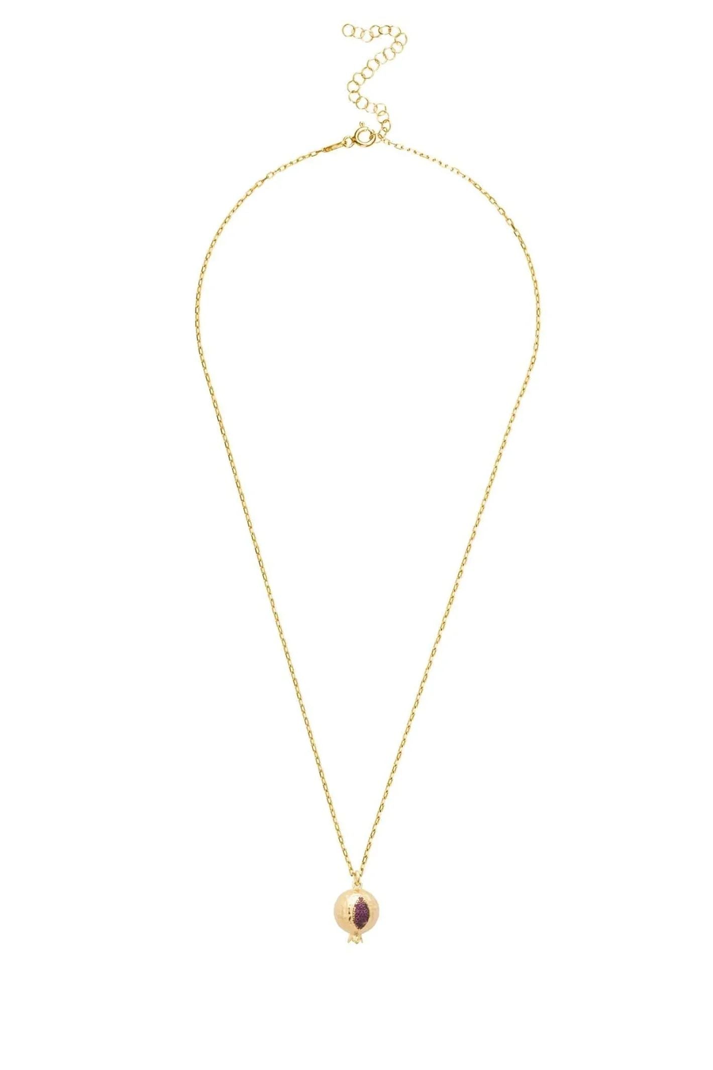 Pomegranate Charm Necklace Gold - LATELITA Necklaces