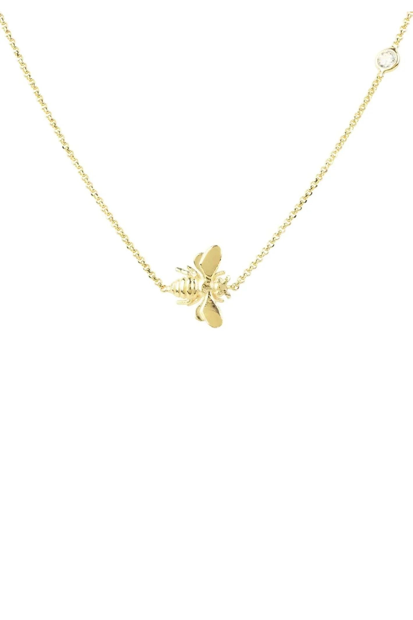 Queen Bee Necklace Gold - LATELITA Necklaces