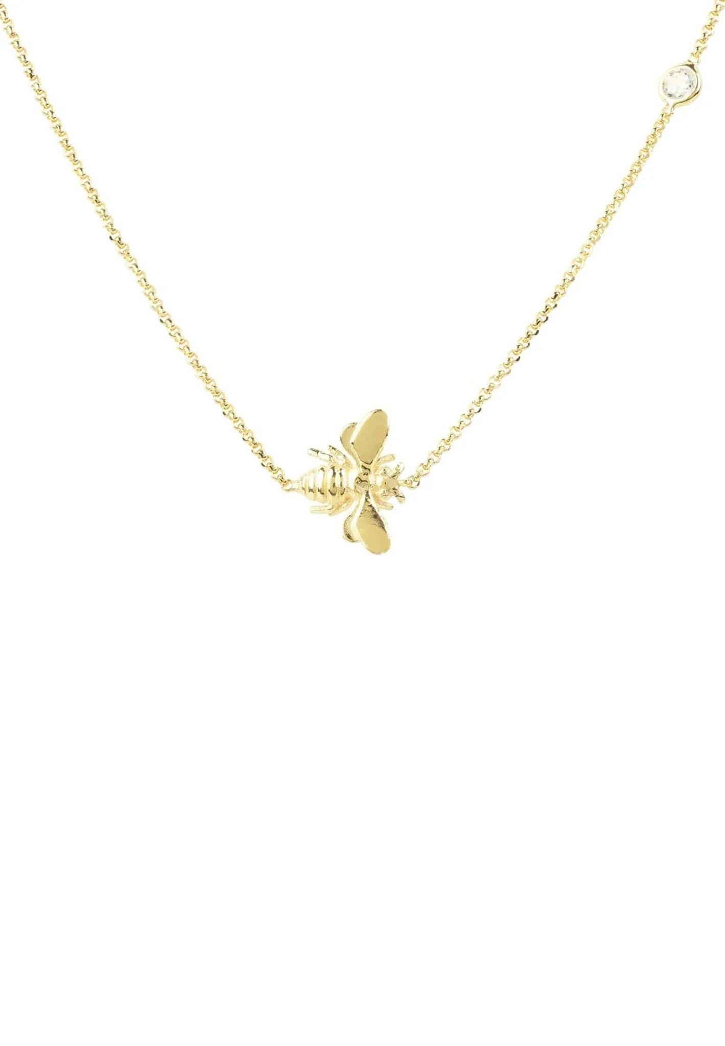 Queen Bee Necklace Gold - LATELITA Necklaces