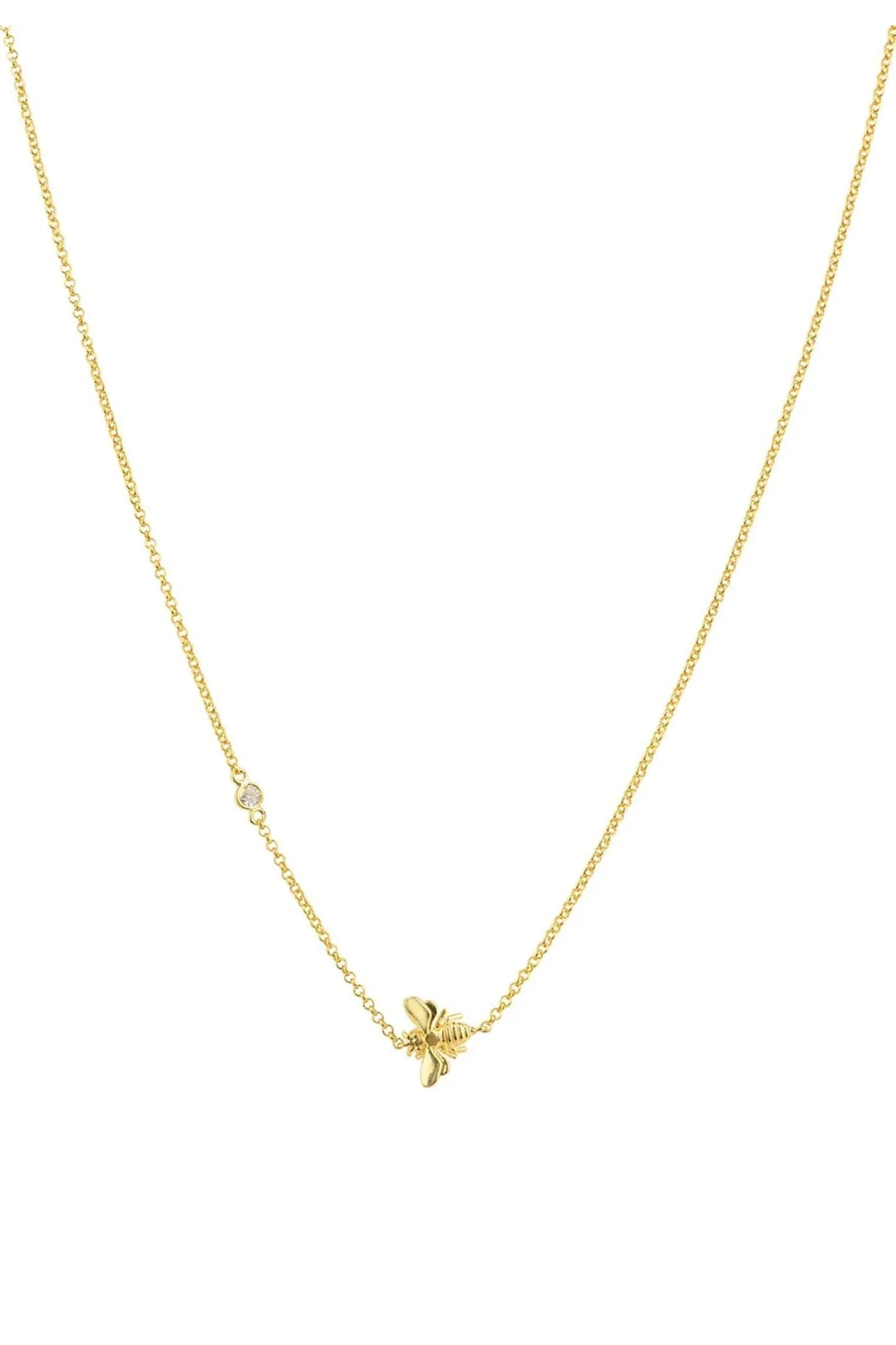 Queen Bee Necklace Gold - LATELITA Necklaces