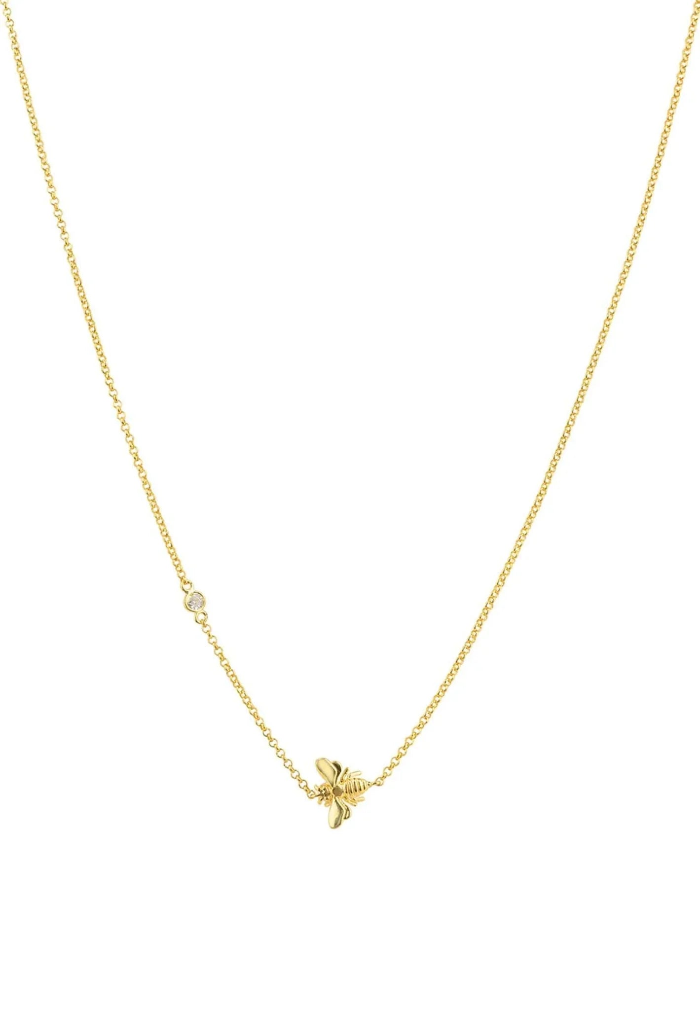 Queen Bee Necklace Gold - LATELITA Necklaces