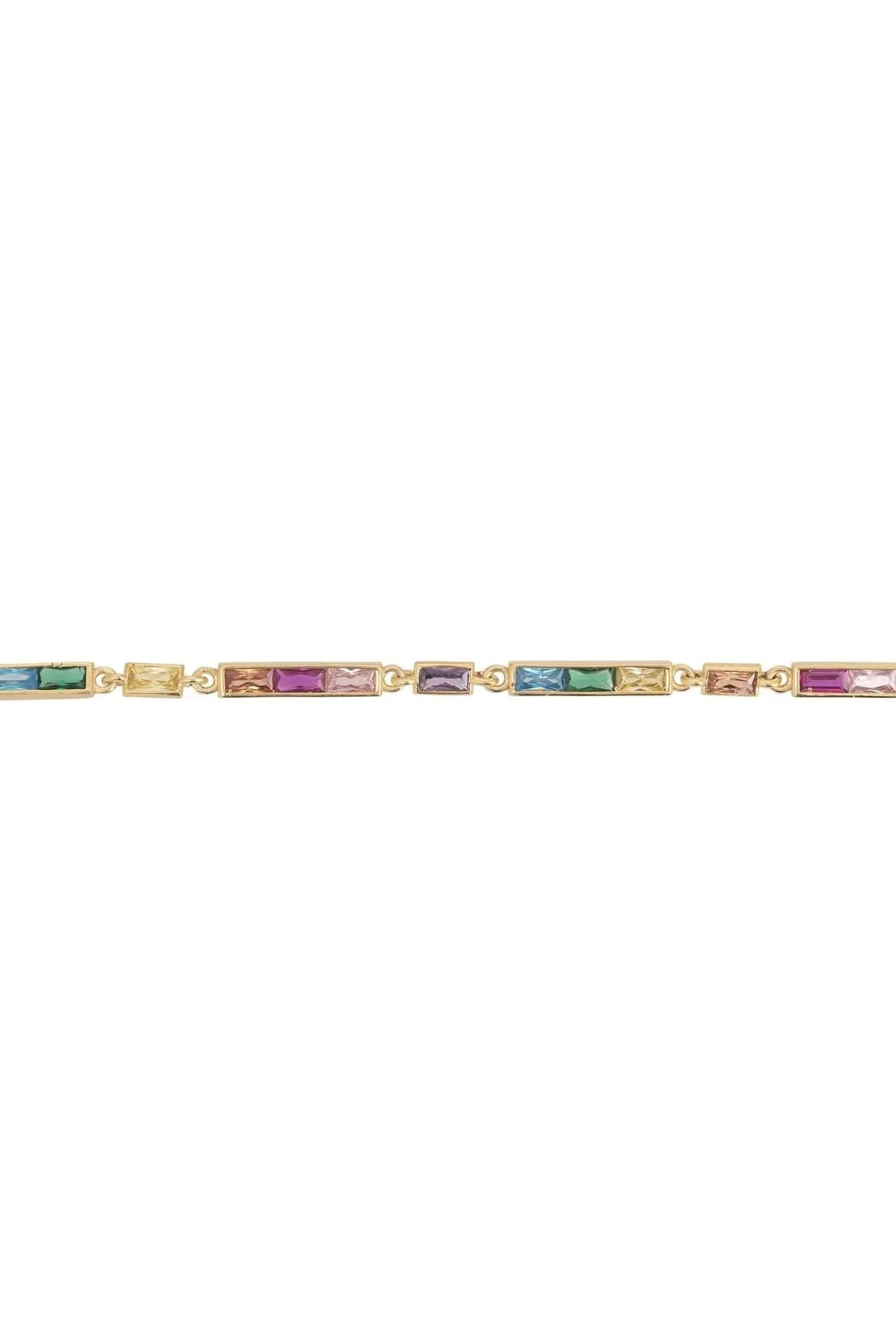 Riviera Multicoloured Gemstone Bracelet - LATELITA Bracelets