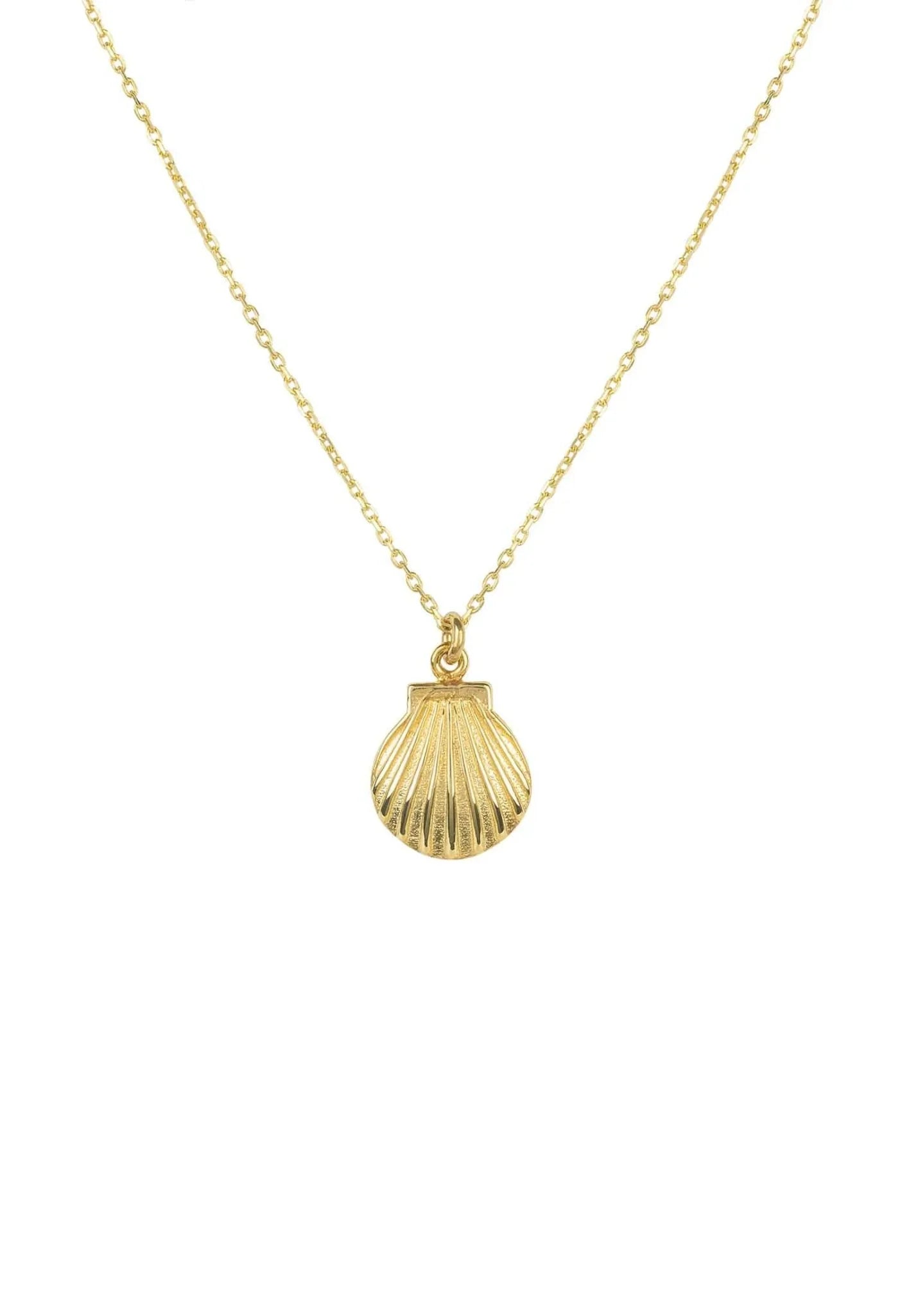 Scallop Mini Shell Necklace Gold - LATELITA Necklaces