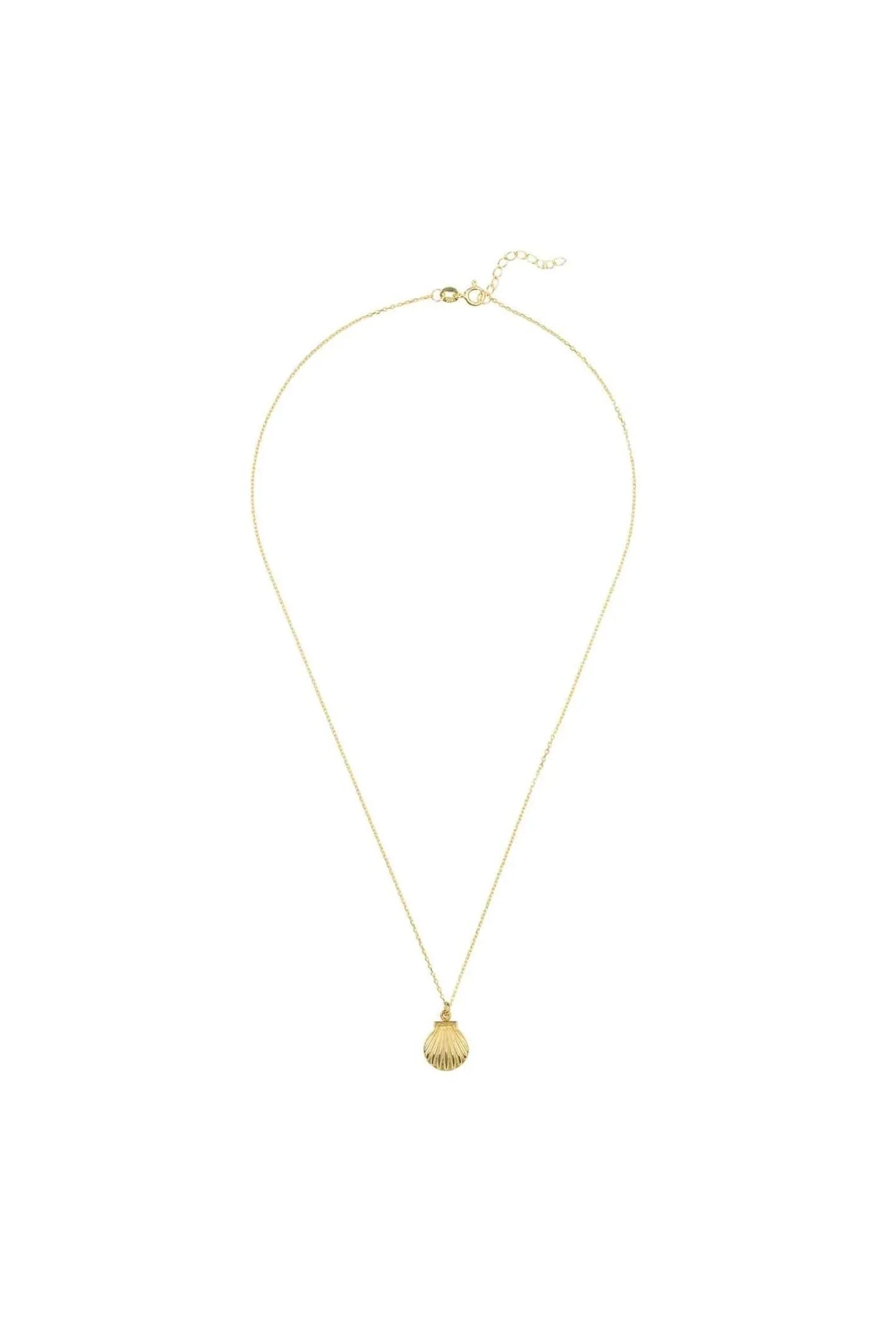 Scallop Mini Shell Necklace Gold - LATELITA Necklaces