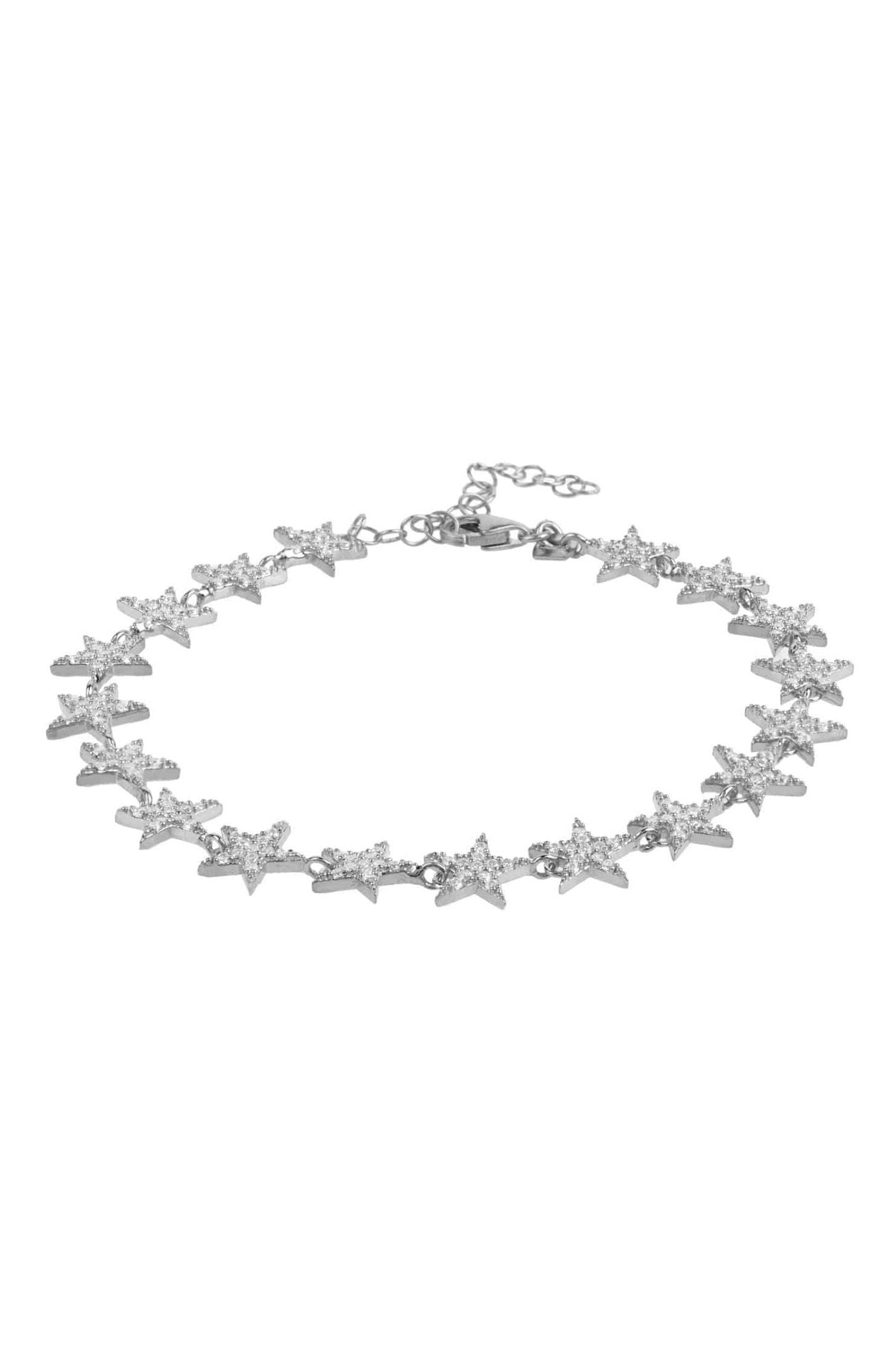 Star Strand Tennis Bracelet Silver - LATELITA Bracelets