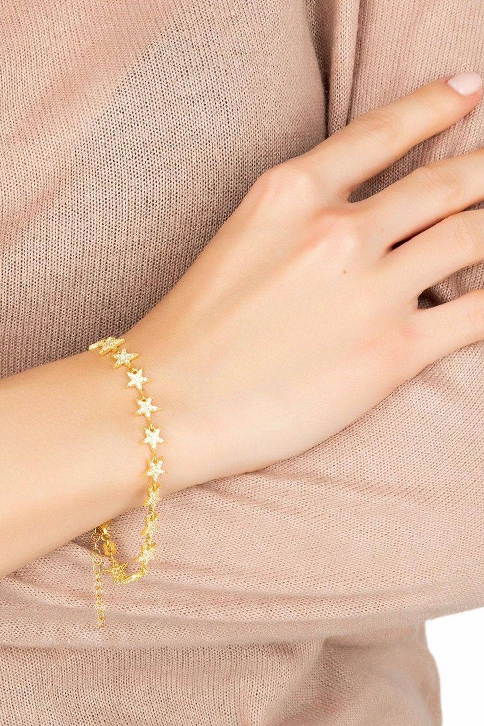 Star Strand Tennis Bracelet Silver - LATELITA Bracelets