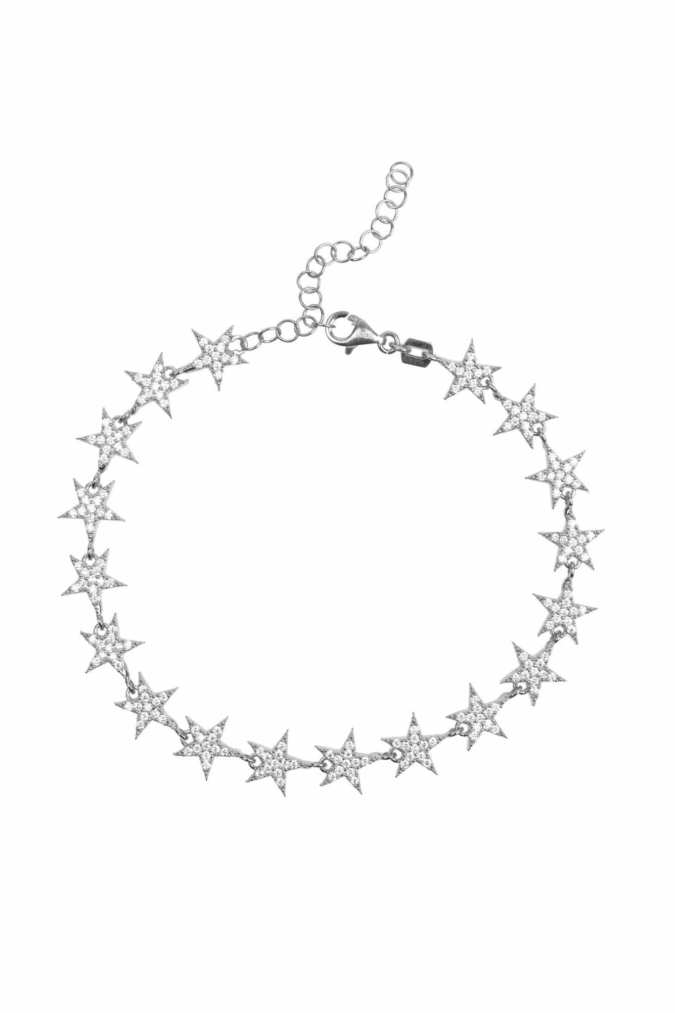 Star Strand Tennis Bracelet Silver - LATELITA Bracelets