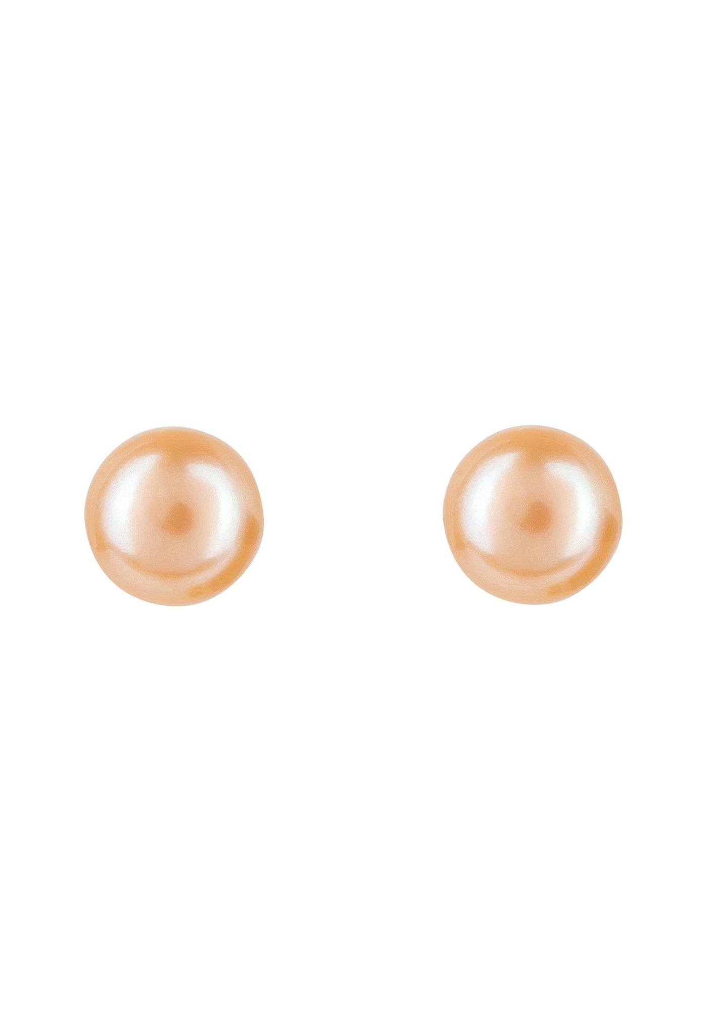 Sterling Silver 8Mm Earring Natural Pink Pearl - LATELITA Earrings