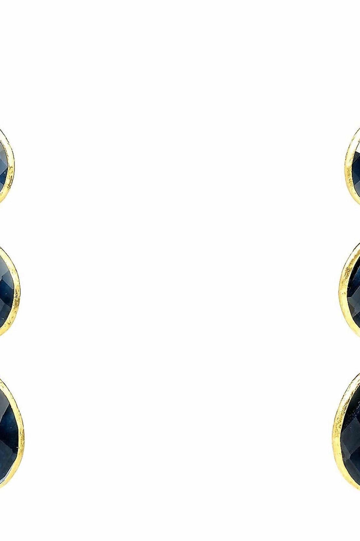 Triple Drop Earring Sapphire Hydro Gold - LATELITA Earrings