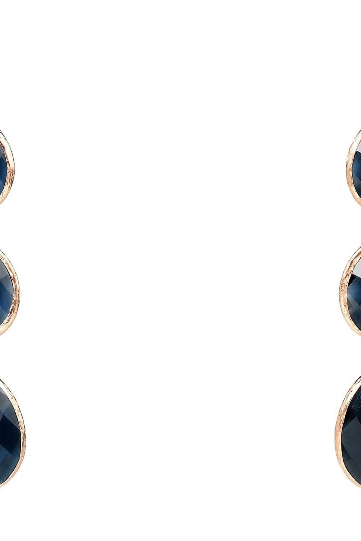 Triple Drop Earring Sapphire Hydro Rosegold - LATELITA Earrings