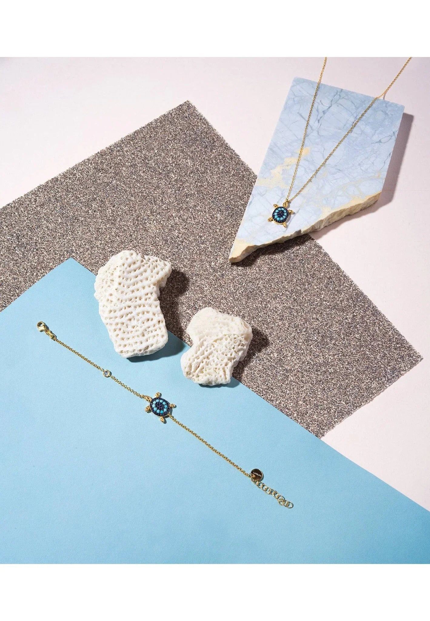 Turtle Turquoise Blue Bracelet Gold - LATELITA Bracelets