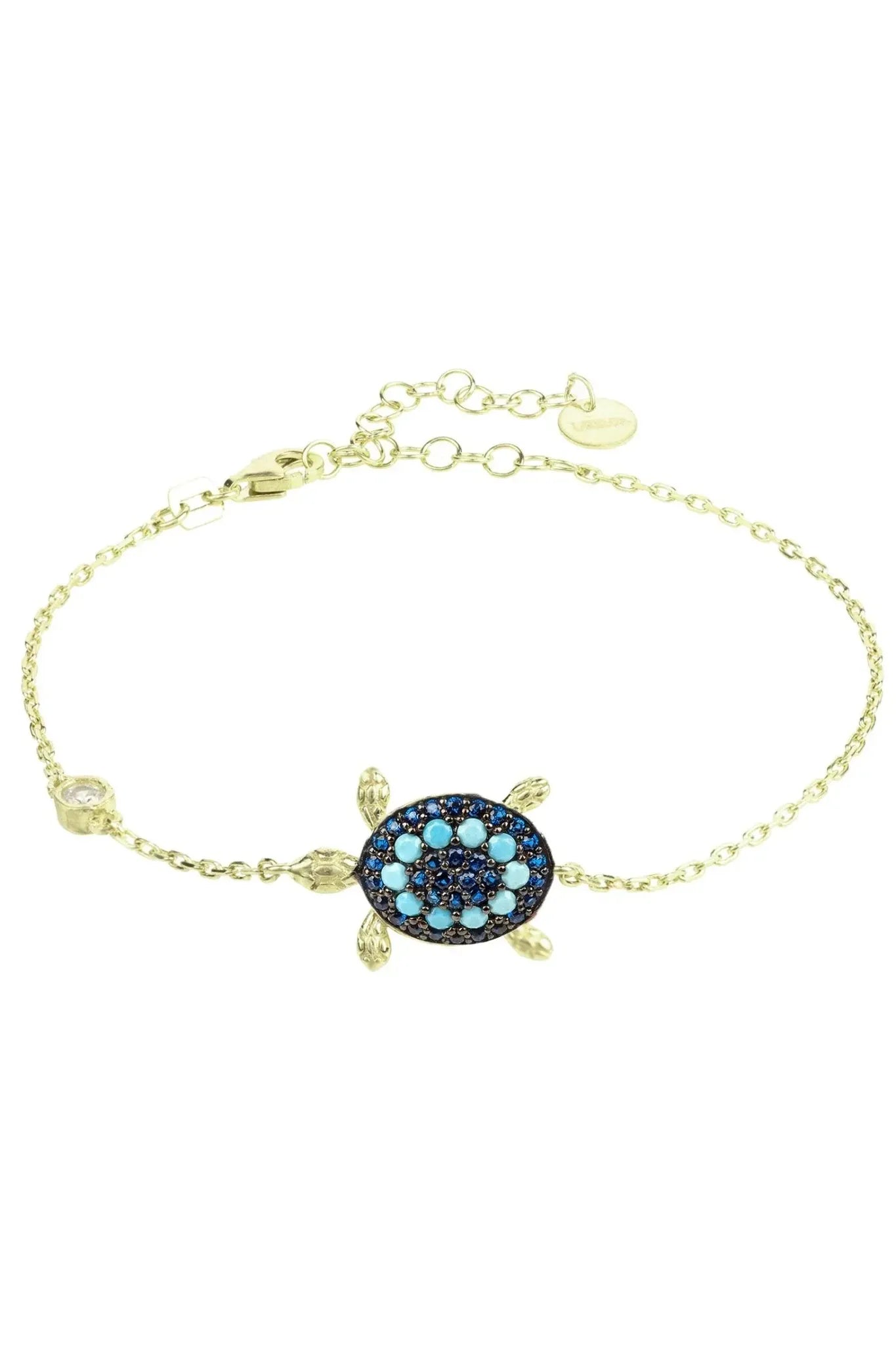 Turtle Turquoise Blue Bracelet Gold - LATELITA Bracelets