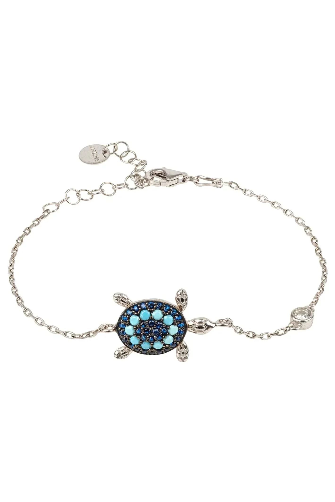 Turtle Turquoise Blue Bracelet Silver - LATELITA Bracelets