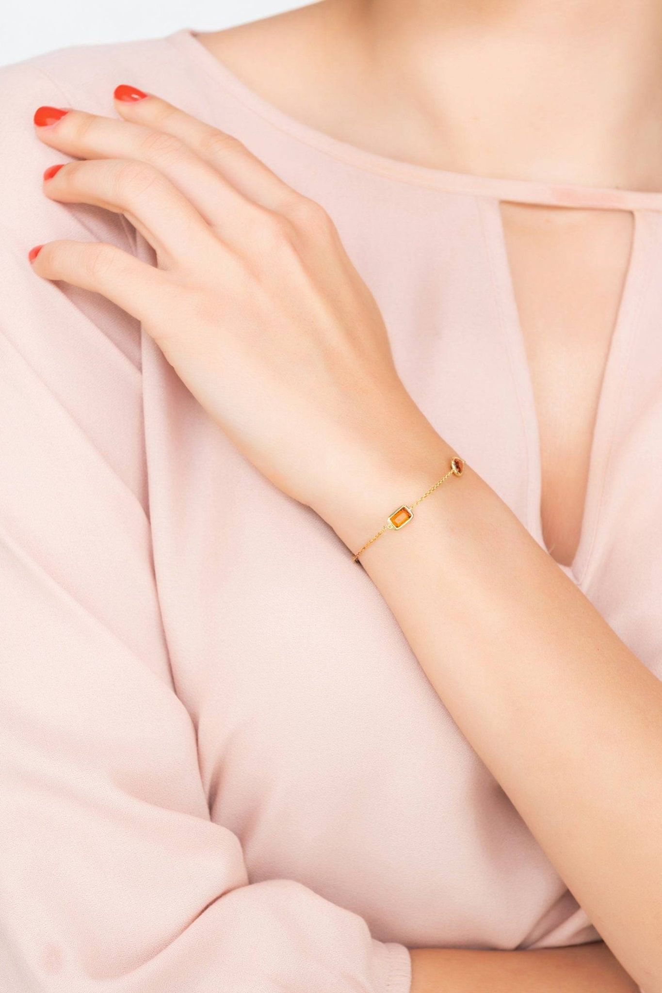 Venice Bracelet Gold Citrine - LATELITA Bracelets